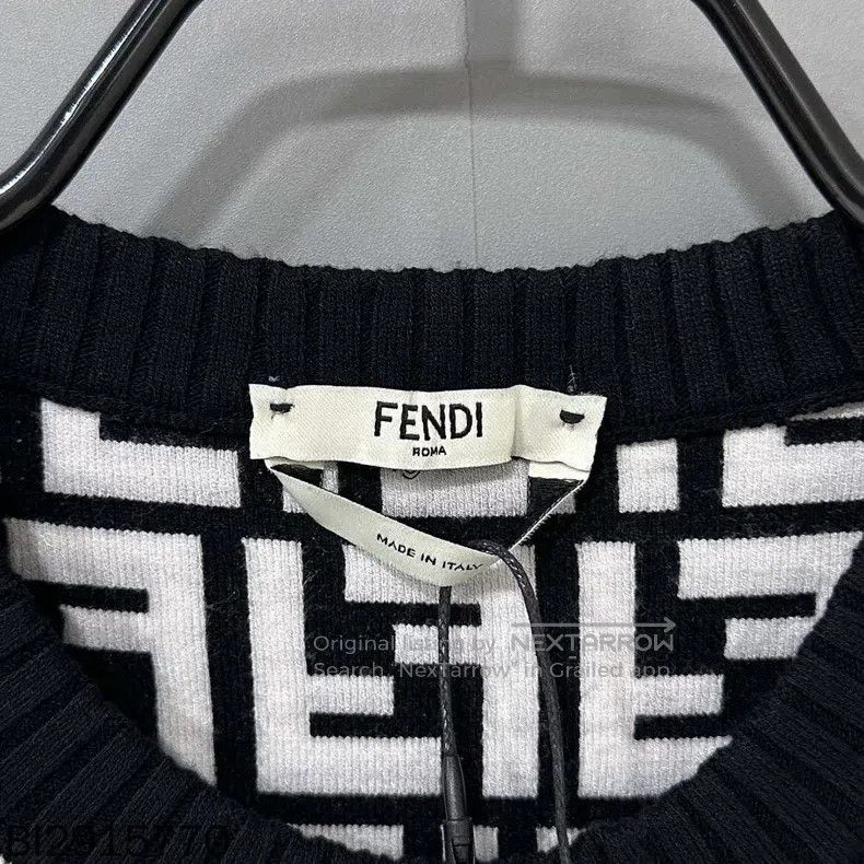 Fendi Fendi Black and white double F floral maxi dress Size XS / US 0-2 / IT 36-38 - 4 Thumbnail