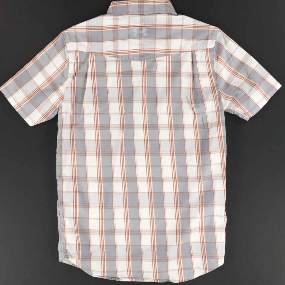 Under Armour Under Armour Shirt Plaid White Mens S Snap Up Performance Cotton Blend Regular Fit Short Sleeve Shirt Size US S / EU 44-46 / 1 - 4 Thumbnail