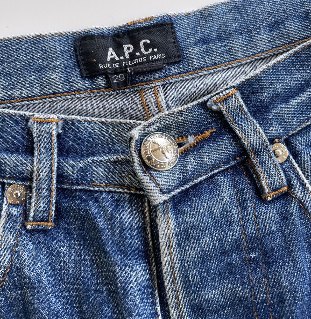 A.P.C. A.P.C Raw Selvedge Dirty Jeans Size 27" / US 4 / IT 40 - 6 Thumbnail