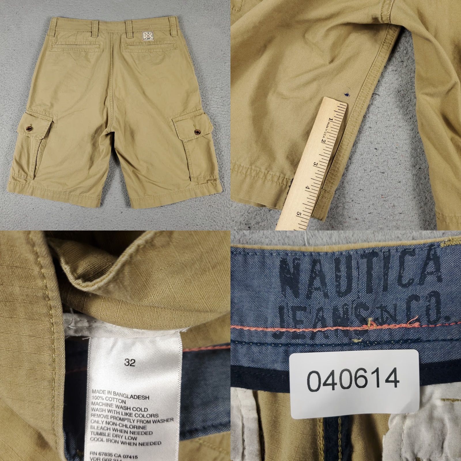 Nautica VINTAGE Nautica Cargo Shorts Mens Size 32 Beige Casual Outdoor Summer 90s Mens Size US 32 / EU 48 - 8 Thumbnail
