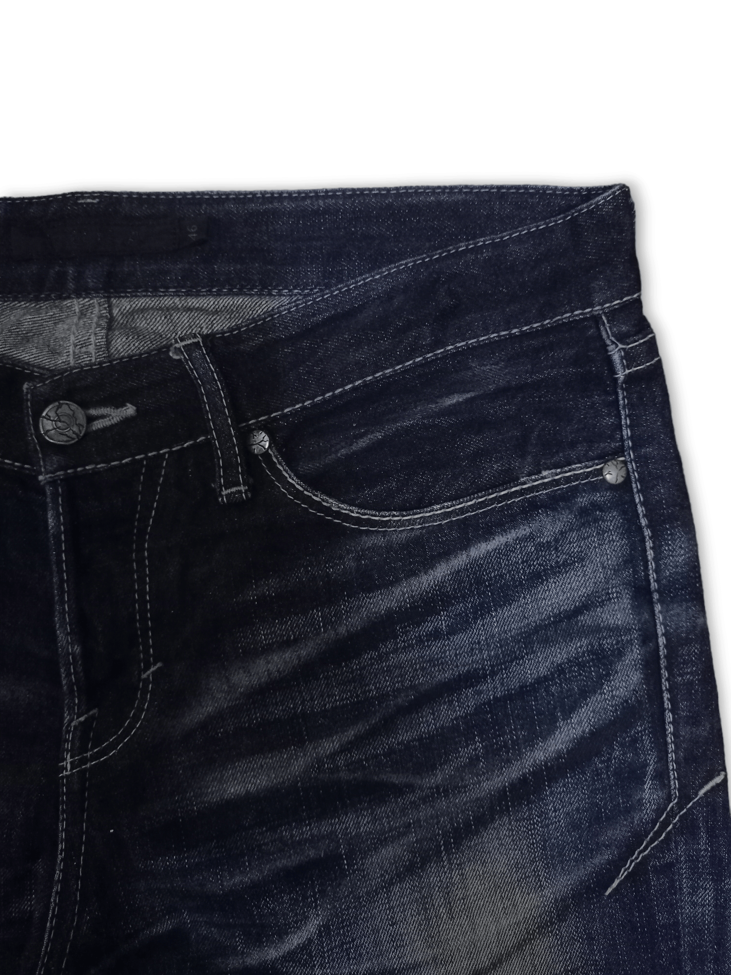GOSTAR DE FUGA × Japanese Brand Vintage Japanese Gostar De Fuga Indigo Distressed Jeans Size US 33 - 5 Thumbnail