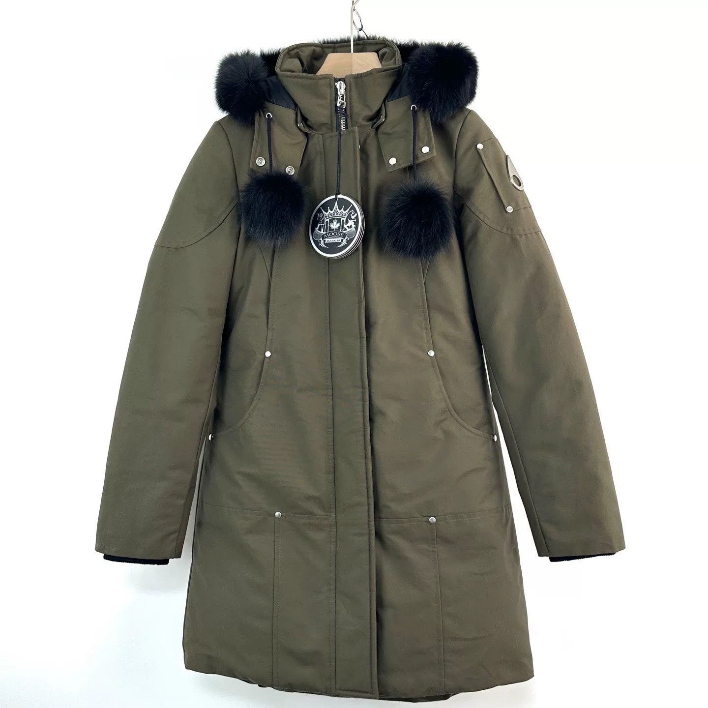 Moose Knuckles Moose Knuckles Military Green Down Jacket Size S / US 4 / IT 40 - 1 Thumbnail