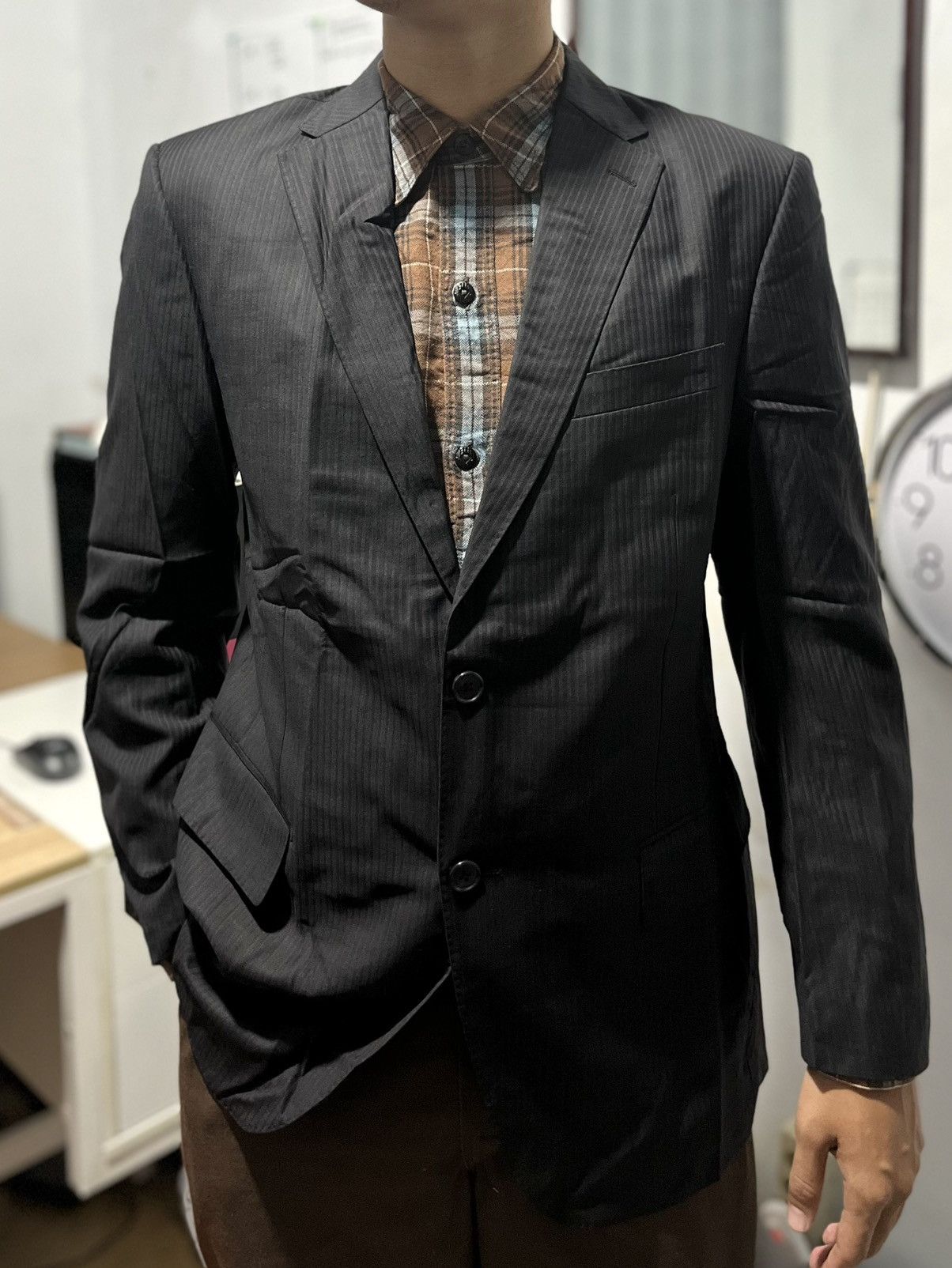 Loro Piana 2000s loro piana stripe blazer Size US L / EU 52-54 / 3 - 1 Thumbnail