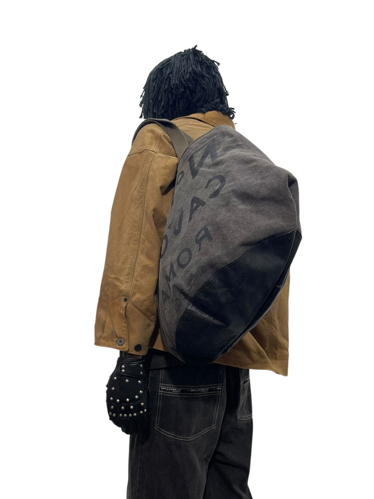 Other Cotton Canvas Leather 5 Preview Tote Shoulder Bag 8🟩 Size ONE SIZE - 3 Thumbnail