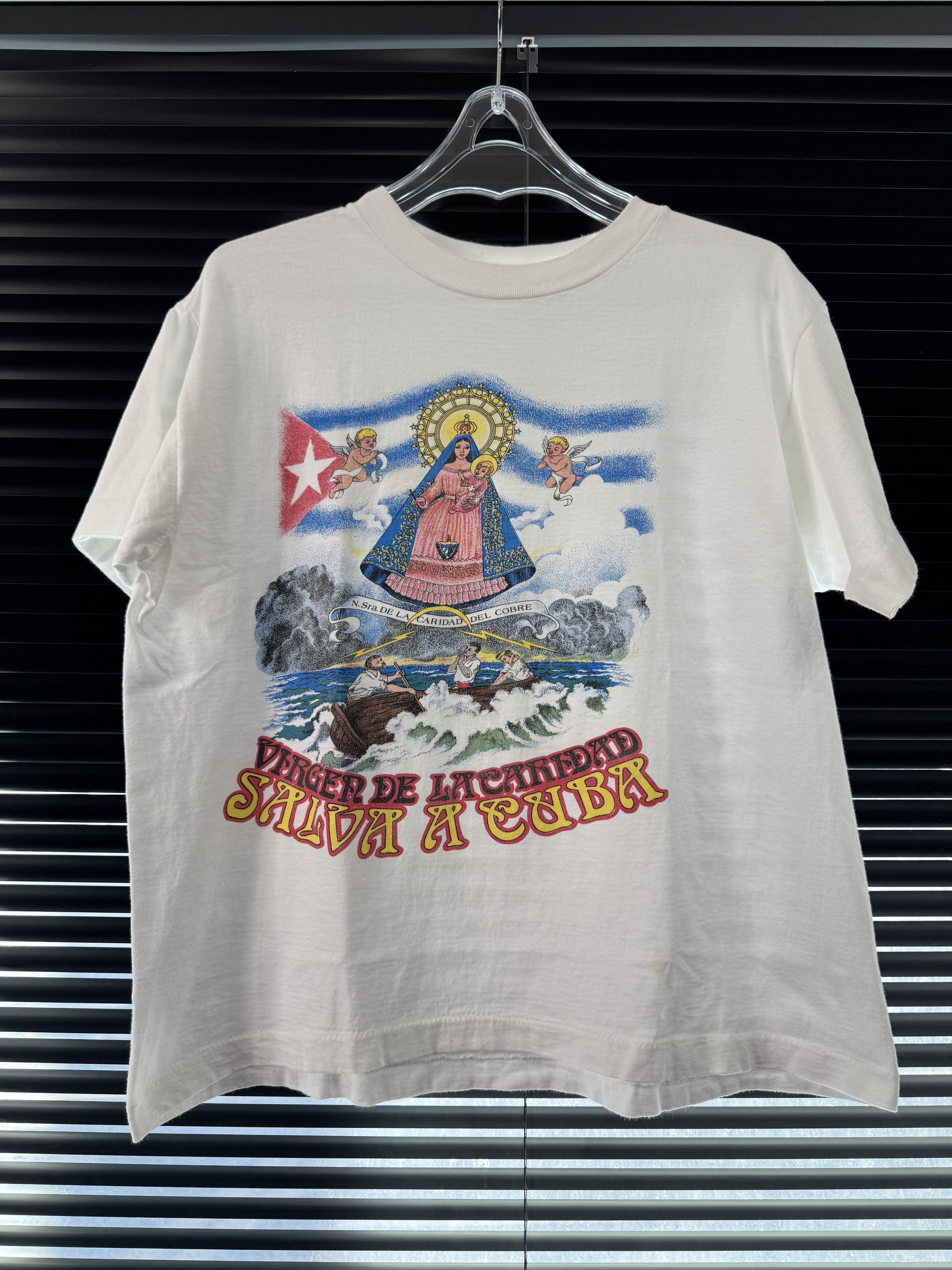 Vintage Vintage 90s Virgin Mary & Angels Shirt Size US L / EU 52-54 / 3 - 1 Thumbnail