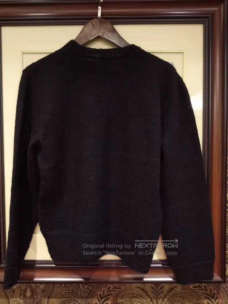 Loewe Loewe 3D Floral Decorated Black Knit Sweater, 50% Alpaca 5 Size L / US 10 / IT 46 - 2 Thumbnail