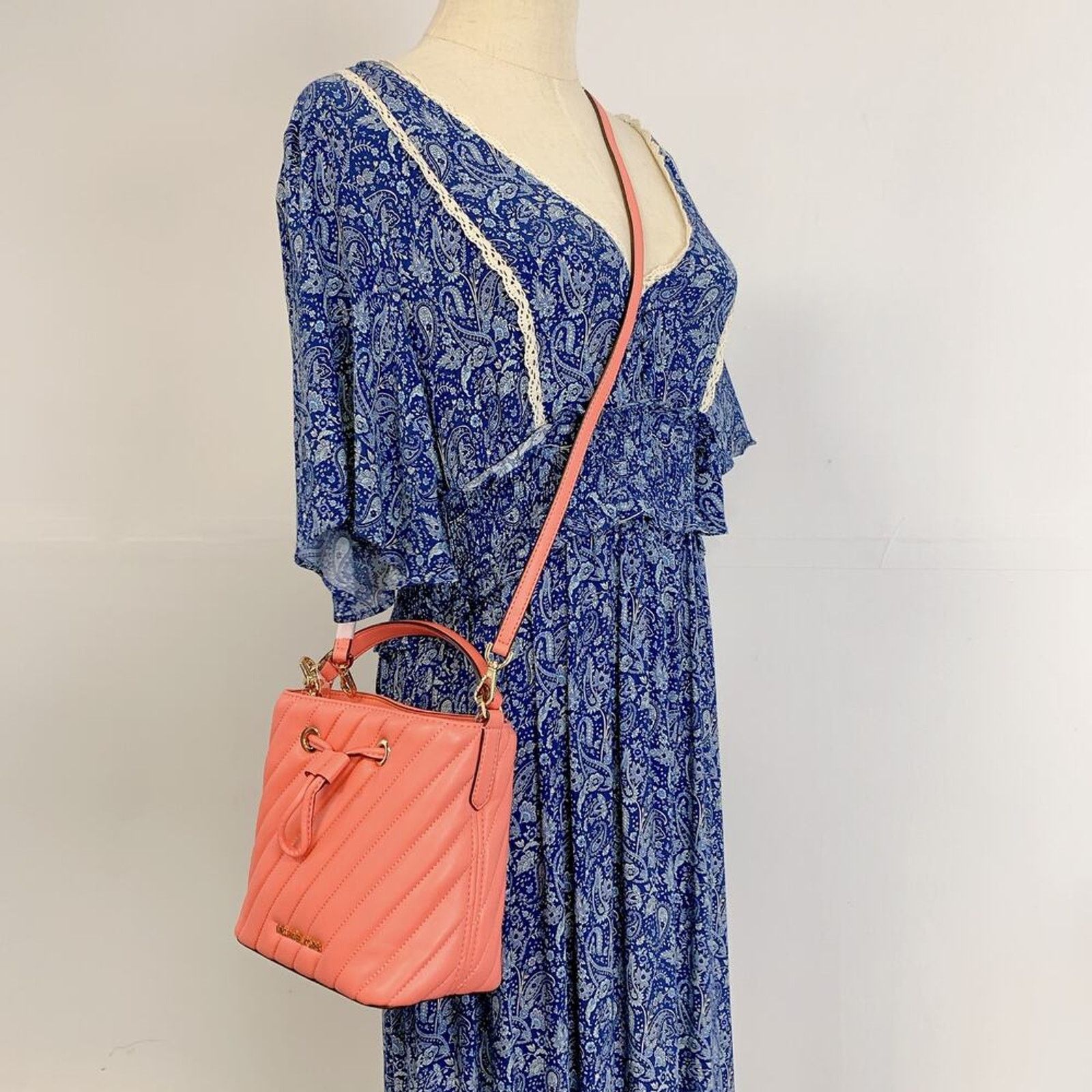 Michael Kors Michael Kors 35T0GU2C0U Suri Small Quilted xbody GRAPEFRUIT Size ONE SIZE - 1 Thumbnail