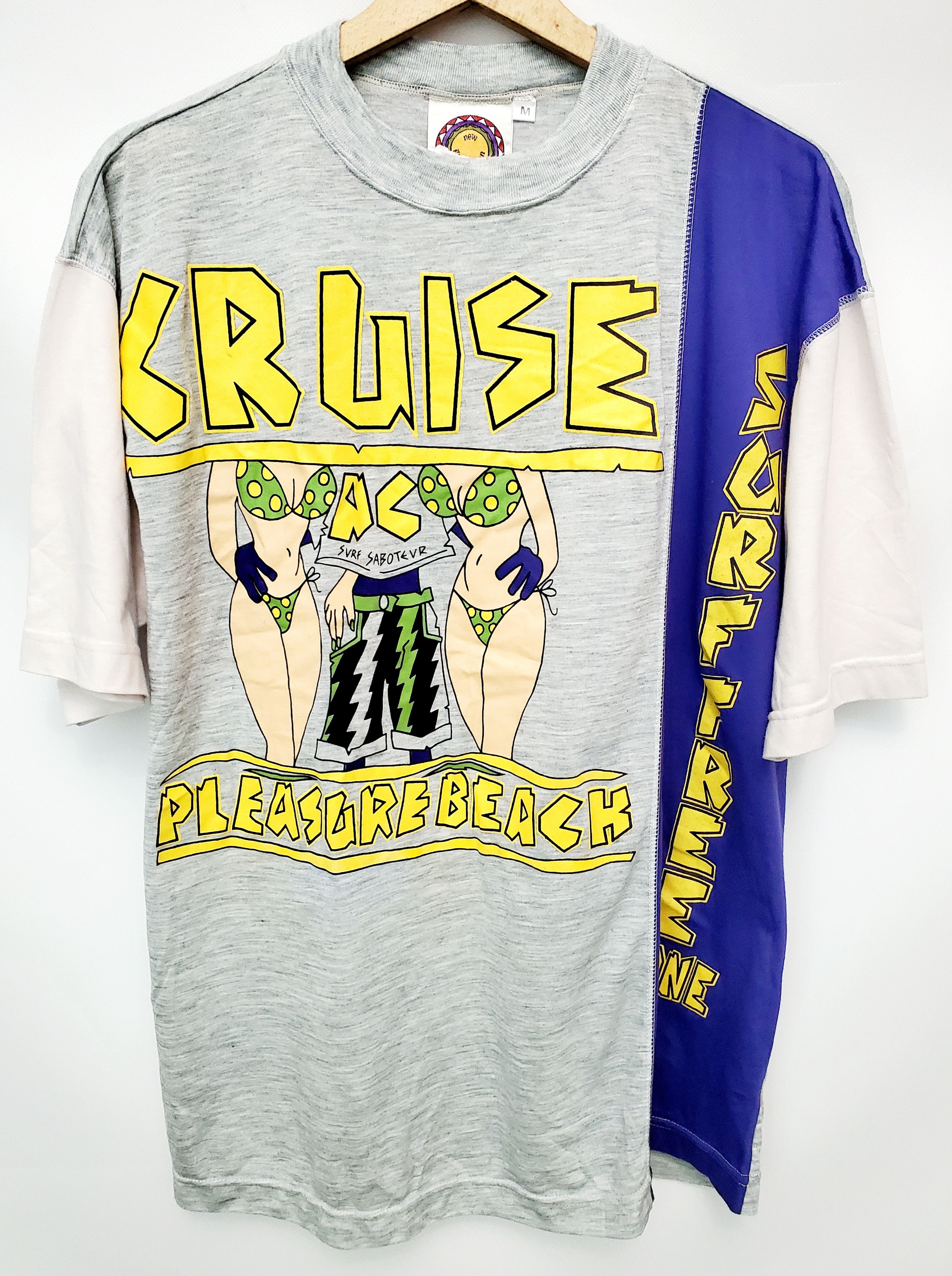 Vintage CRUISE SURE SABOTEVR PLEASURE BEACH shirt sz L