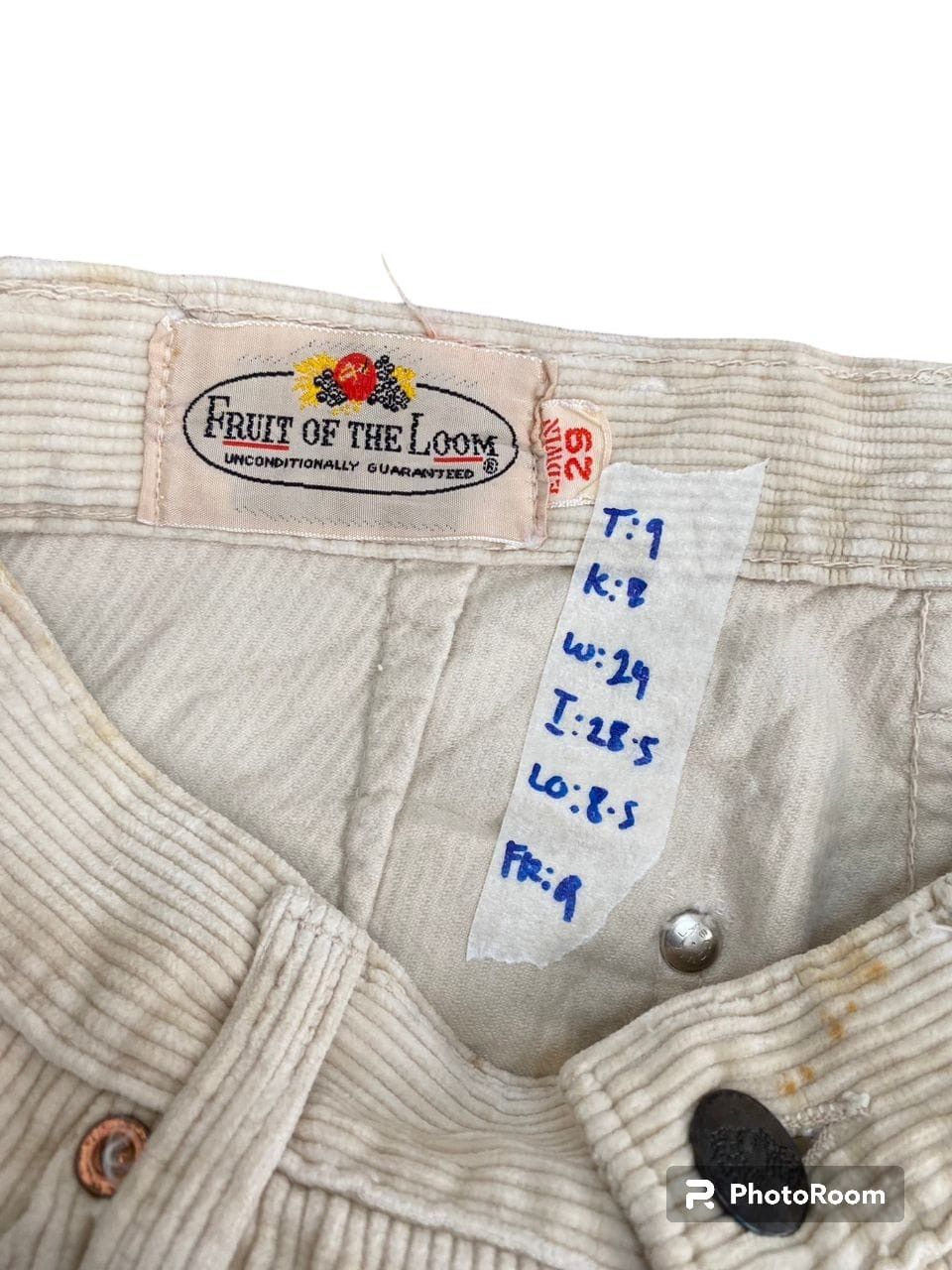 Vintages 90s Corduroy Pant Fruit of Loom