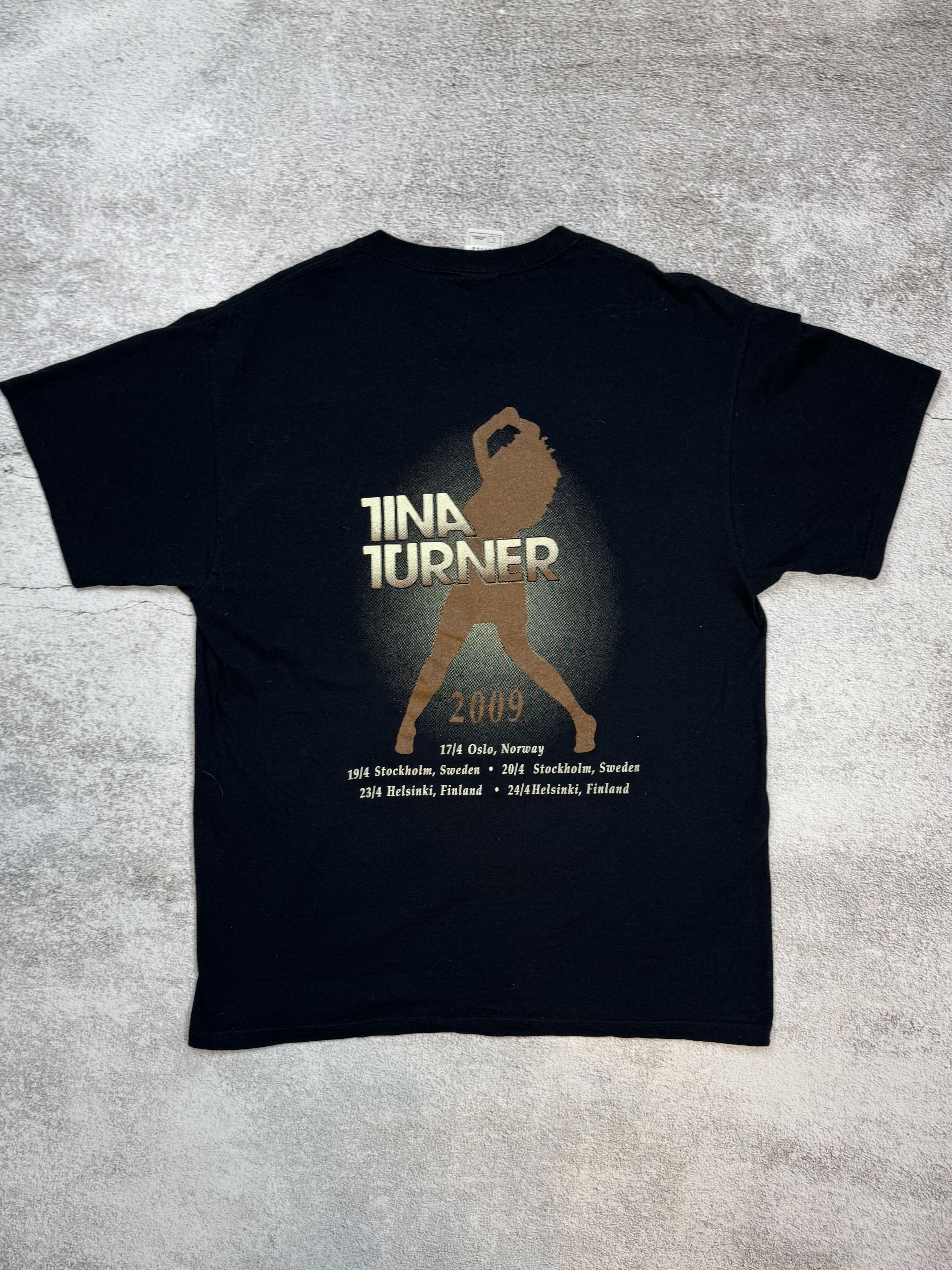 Band Tees × Vintage Vintage 2009 Tina Turner Live Scandinavia tour t-shirt black Size US M / EU 48-50 / 2 - 7 Thumbnail