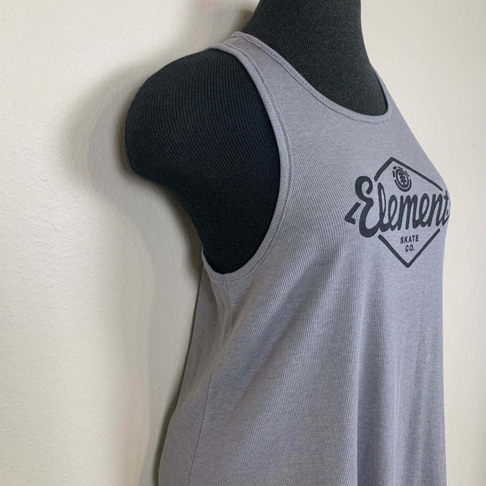 Element Element Diamond Ribbed Tank Top Gray Size Large Size L / US 10 / IT 46 - 3 Thumbnail