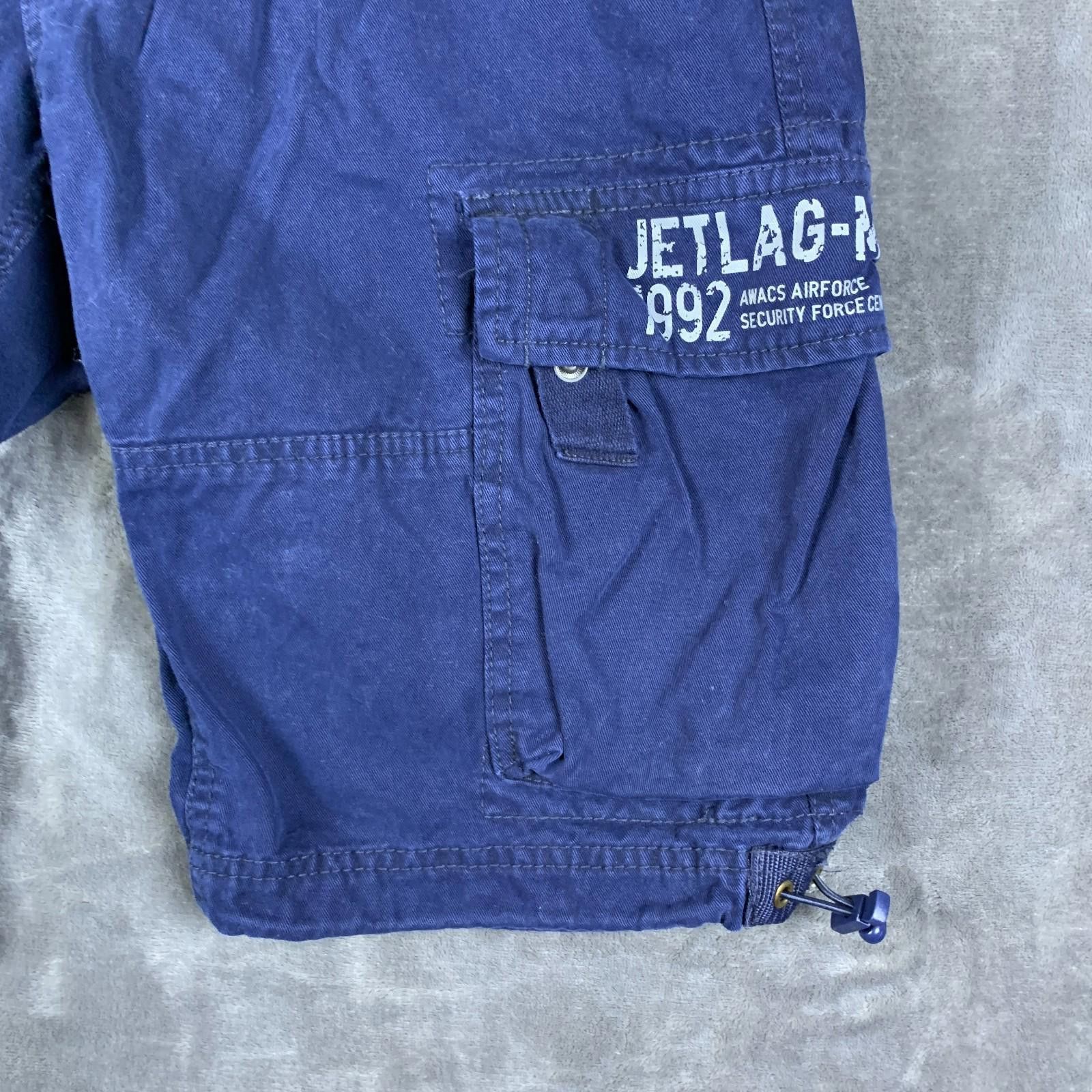 Jet Lag JET LAG CARGO SHORTS MENS MED BLUE COTTON 11" INSEAM (328) Size US 32 / EU 48 - 5 Thumbnail