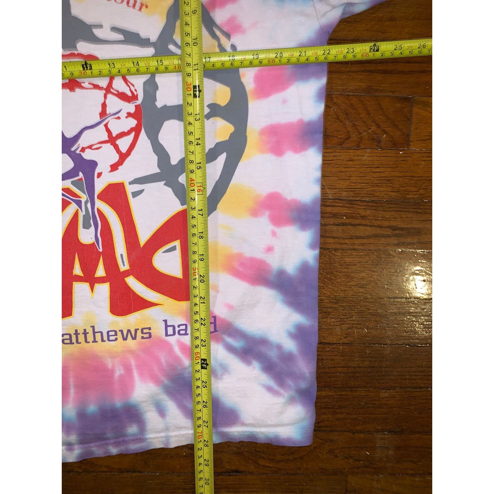 Band Tees × Other × Vintage VTG Dave Matthews Band Tour Shirt XL Tie Dye Fire Dancer Size US XL / EU 56 / 4 - 8 Thumbnail
