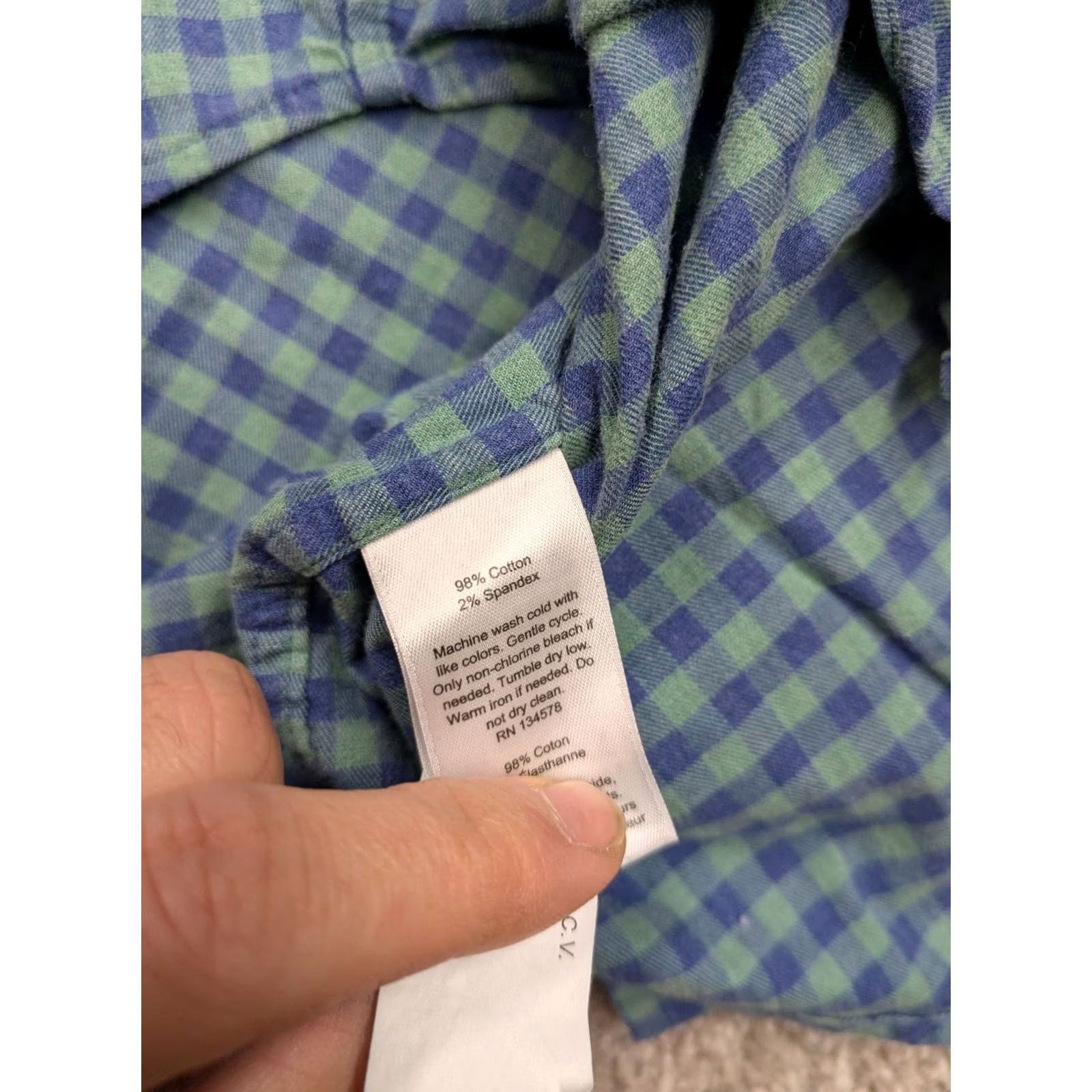 Vineyard Vines Vineyard Vines Shirt Mens M Medium Green Check Button Down Classic Fit Size US M / EU 48-50 / 2 - 6 Thumbnail
