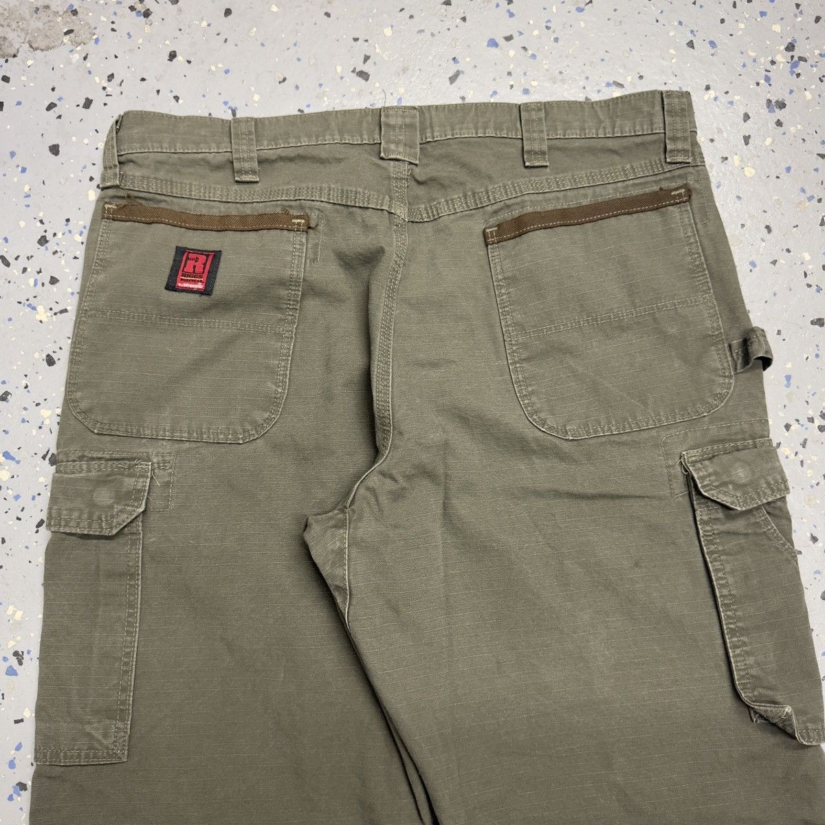Carhartt × Vintage Vintage Wrangler Riggs workwear Cargo Utility Pants 38x29 Size US 38 / EU 54 - 3 Thumbnail