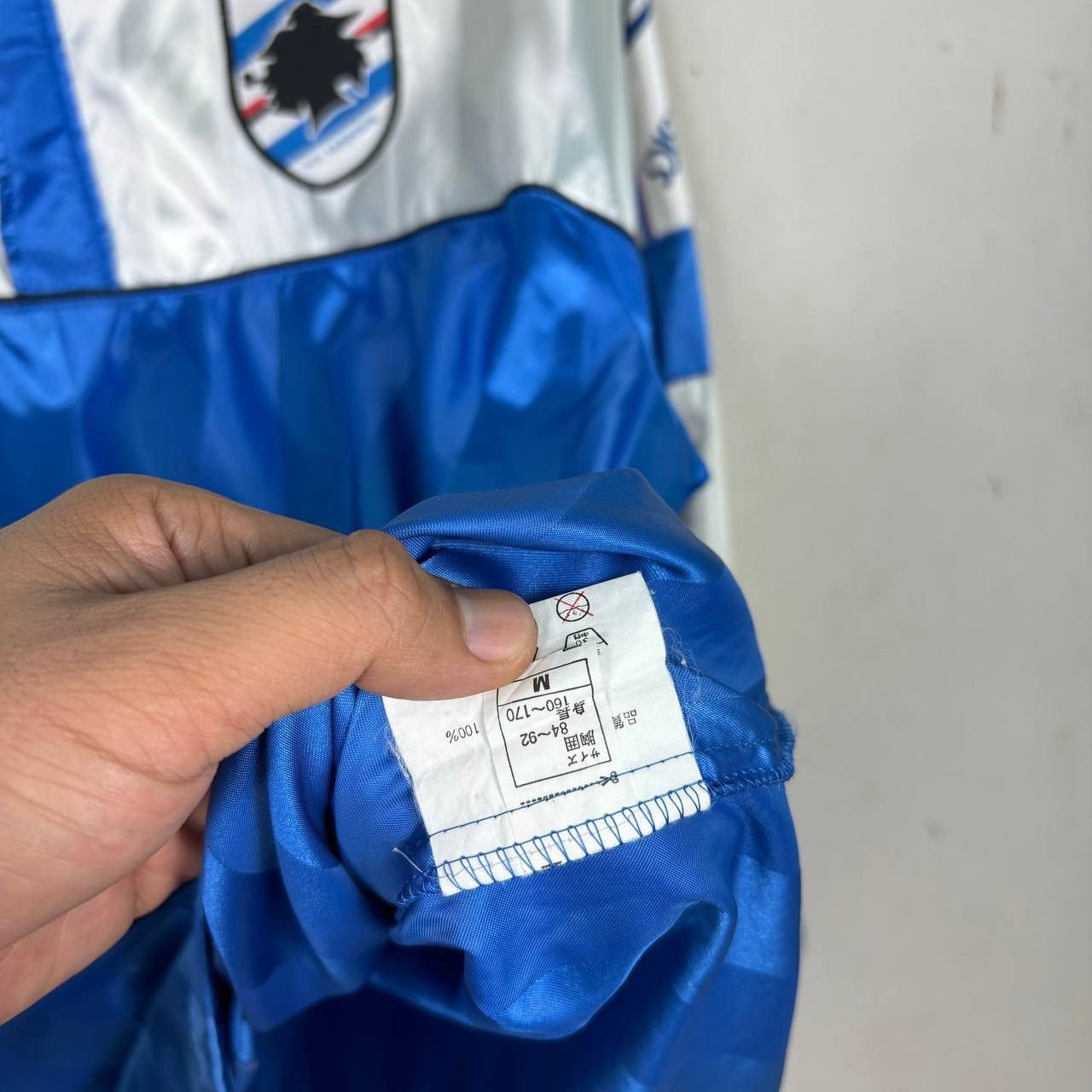 Asics Vintage 1995-96 UC Sempdoria Asics Half Zip Sweater Jacket Size US L / EU 52-54 / 3 - 8 Thumbnail
