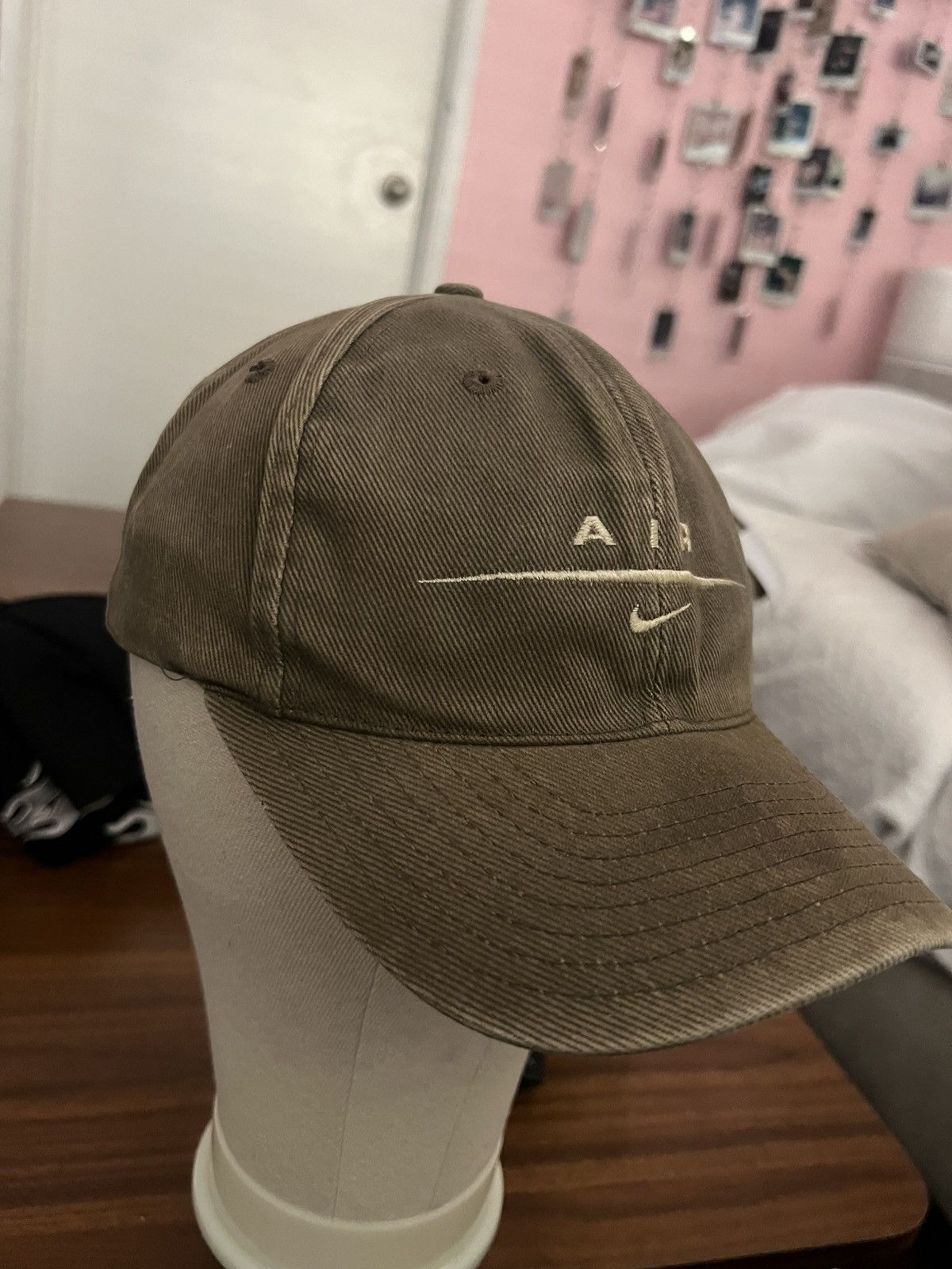 Nike Vintage 90s Nike Strap Back Hat Distressed/Worn Size ONE SIZE - 3 Thumbnail