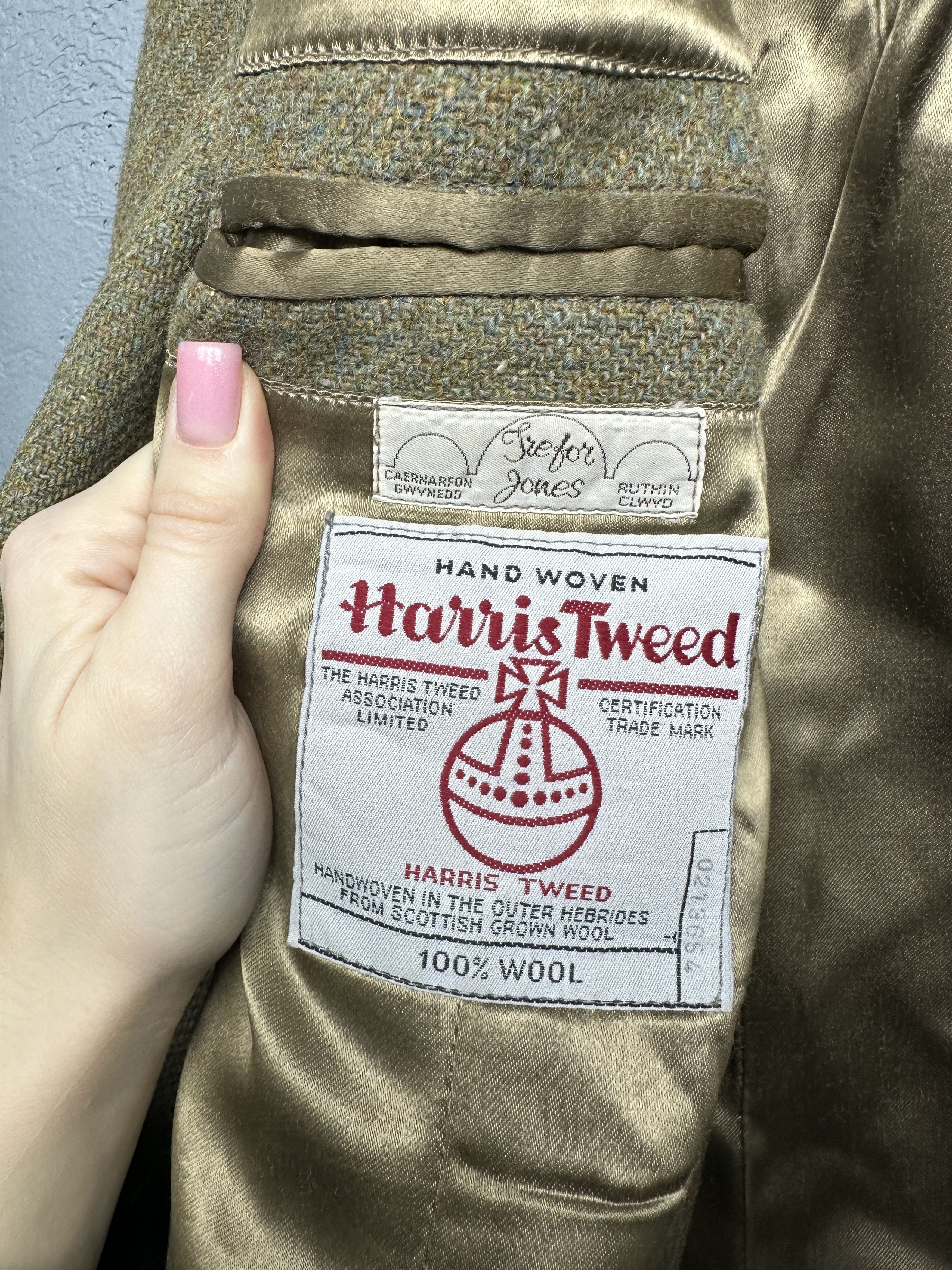Harris Tweed Harris Tweed Vintage Mens Blazer Jacket Wool Three Buttons Size US S / EU 44-46 / 1 - 3 Thumbnail