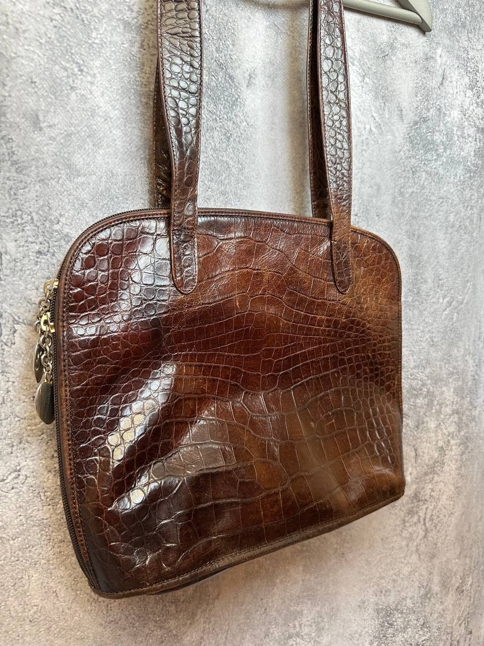 Russell & Bromley Russell & Bromley Italy Croc Embossed Leather Shoulder Bag Size ONE SIZE - 3 Thumbnail
