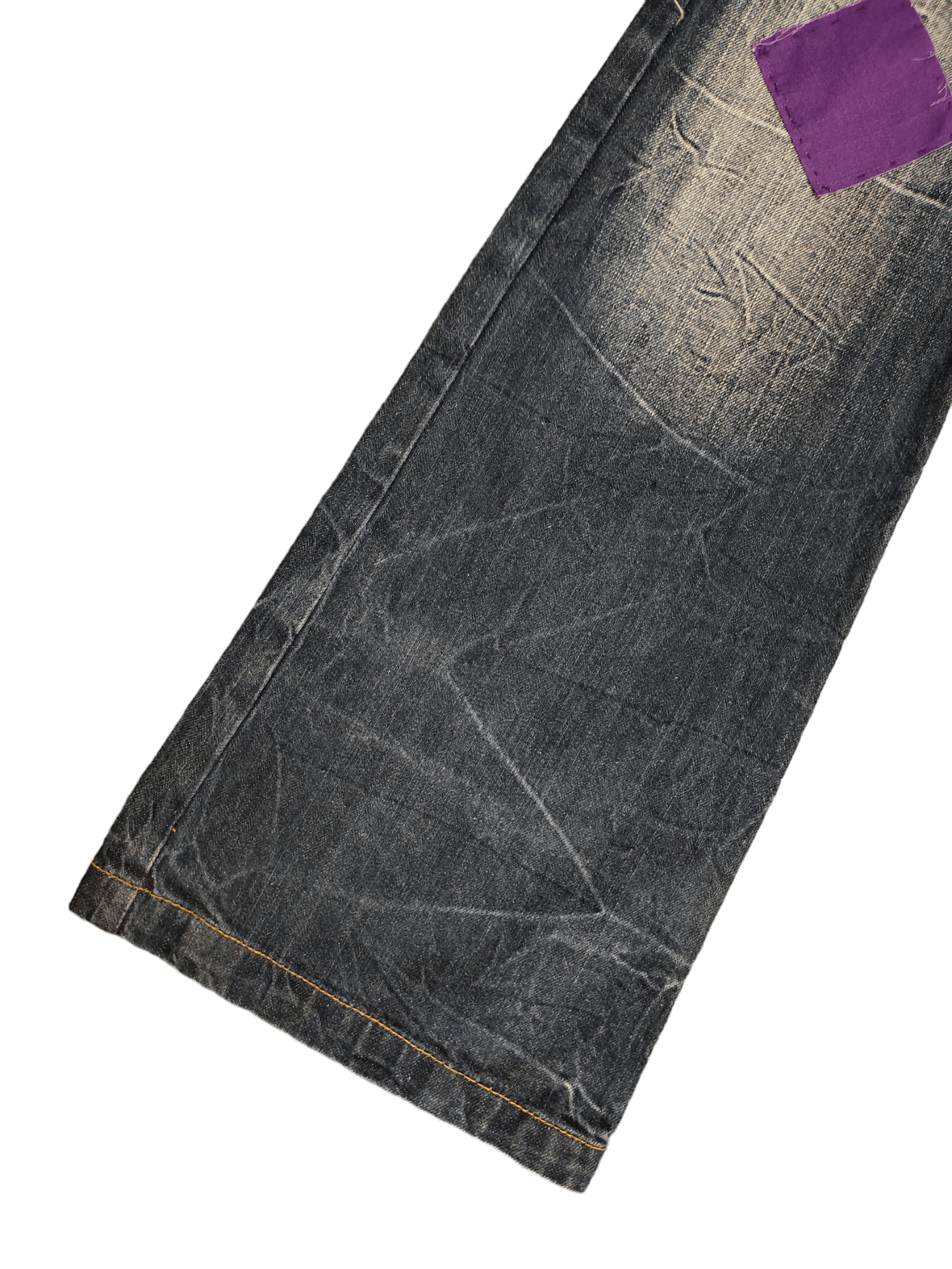 If Six Was Nine Flare Jeans Japan Patchwork Faded Boot Cut Y2k Lgb Size US 29 - 9 Thumbnail