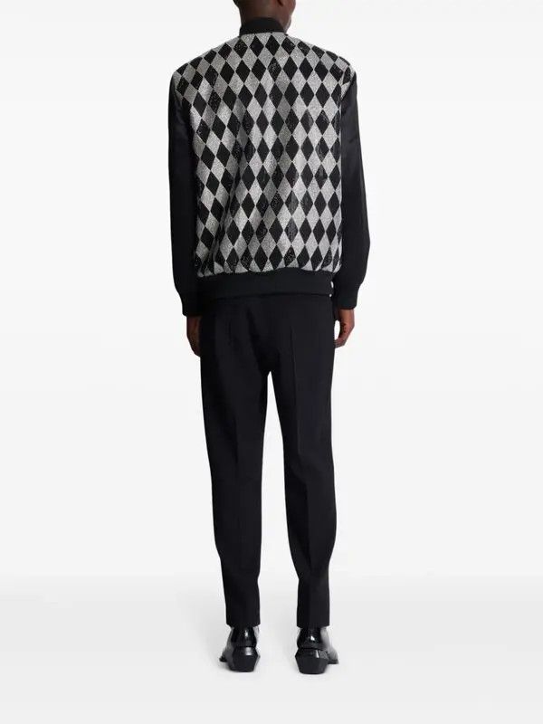 Balmain o1s1wg111025 Embellished Bomber Jacket in Black Size US XL / EU 56 / 4 - 3 Thumbnail