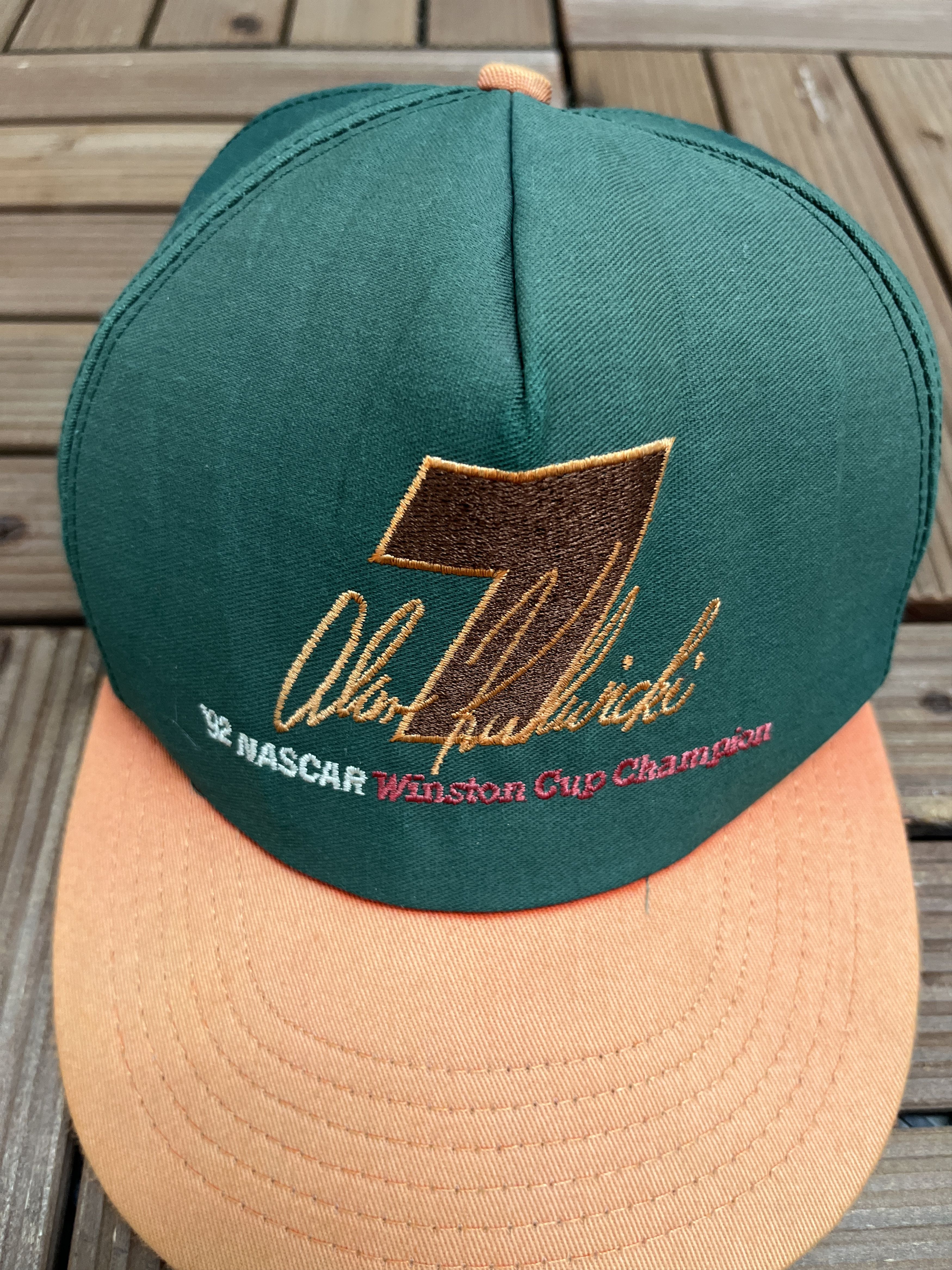 Vintage Alan Kulwicki '92 Winston Cup Champion Vintage Hat Cap Size ONE SIZE - 3 Thumbnail