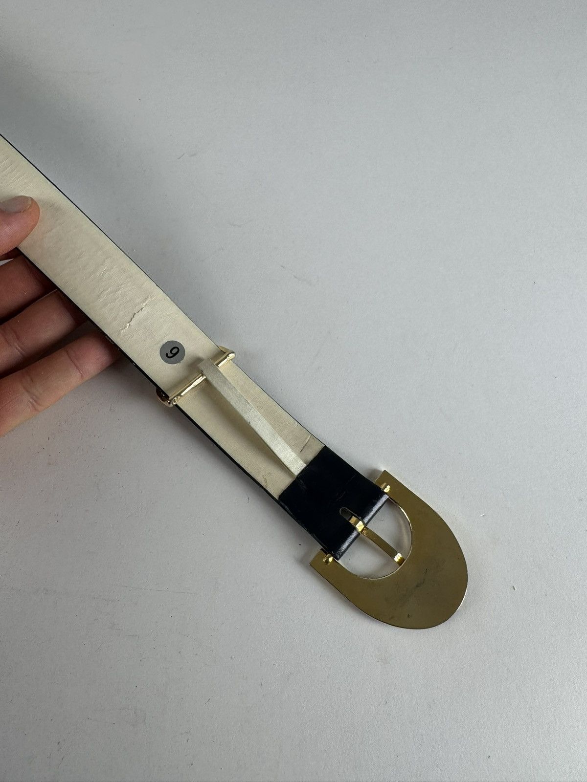 Dior Vintage Dior Leather Belt Black Size ONE SIZE - 4 Thumbnail
