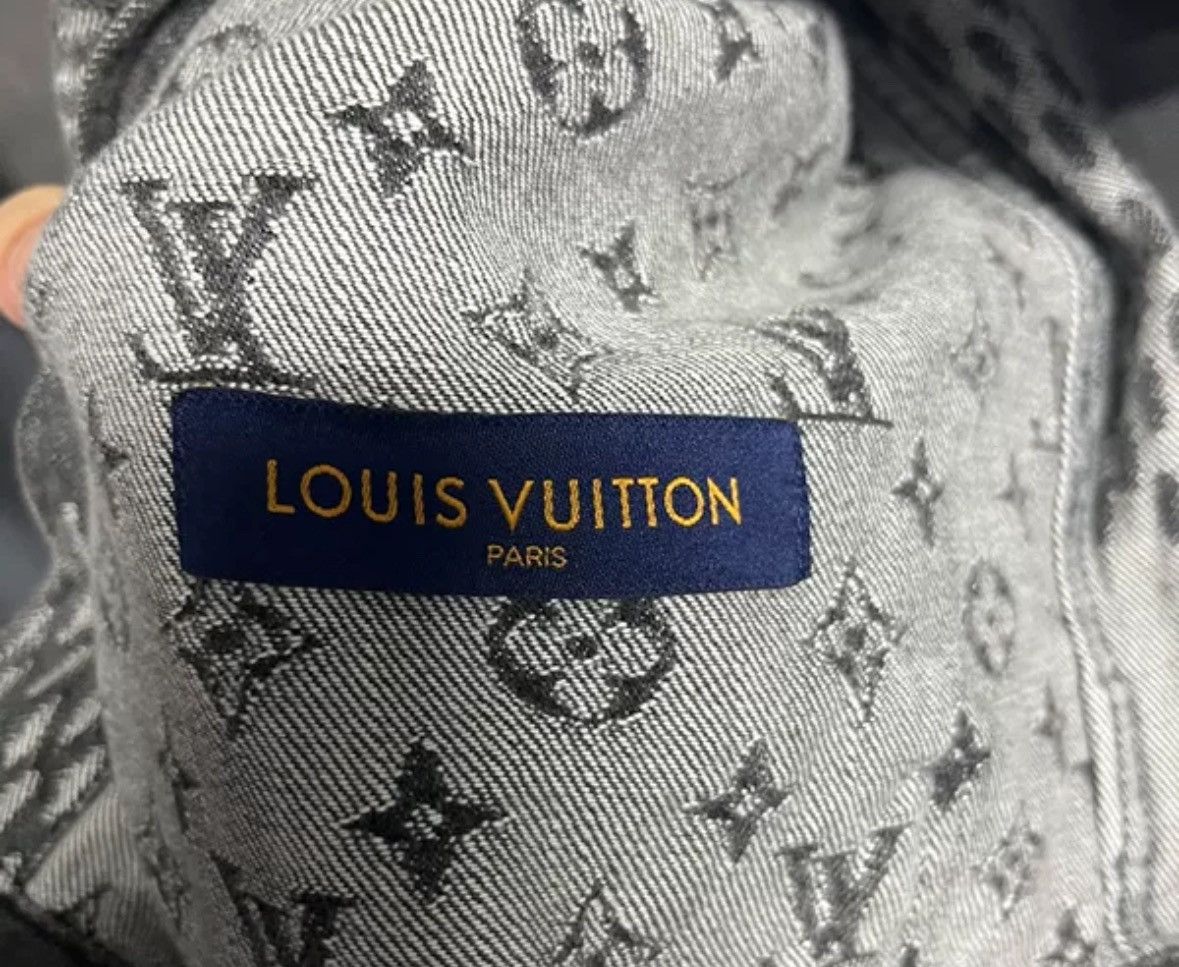 Louis Vuitton Louis Vuitton Black Grey Nigo Full Print Logo Denim Jacket Size US M / EU 48-50 / 2 - 4 Thumbnail