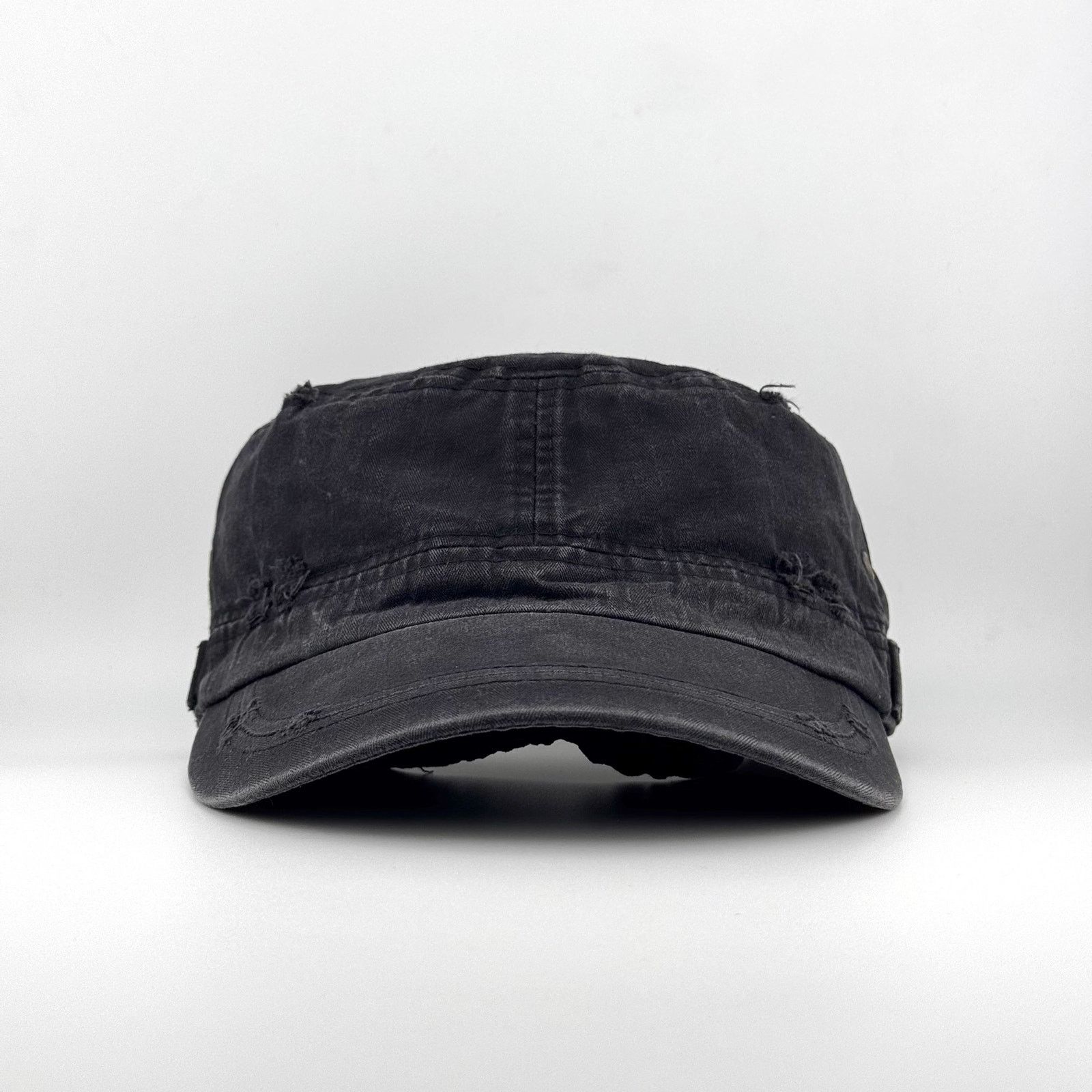 Vintage Distressed Blank Military Work Hat Patrol Cadet Cap