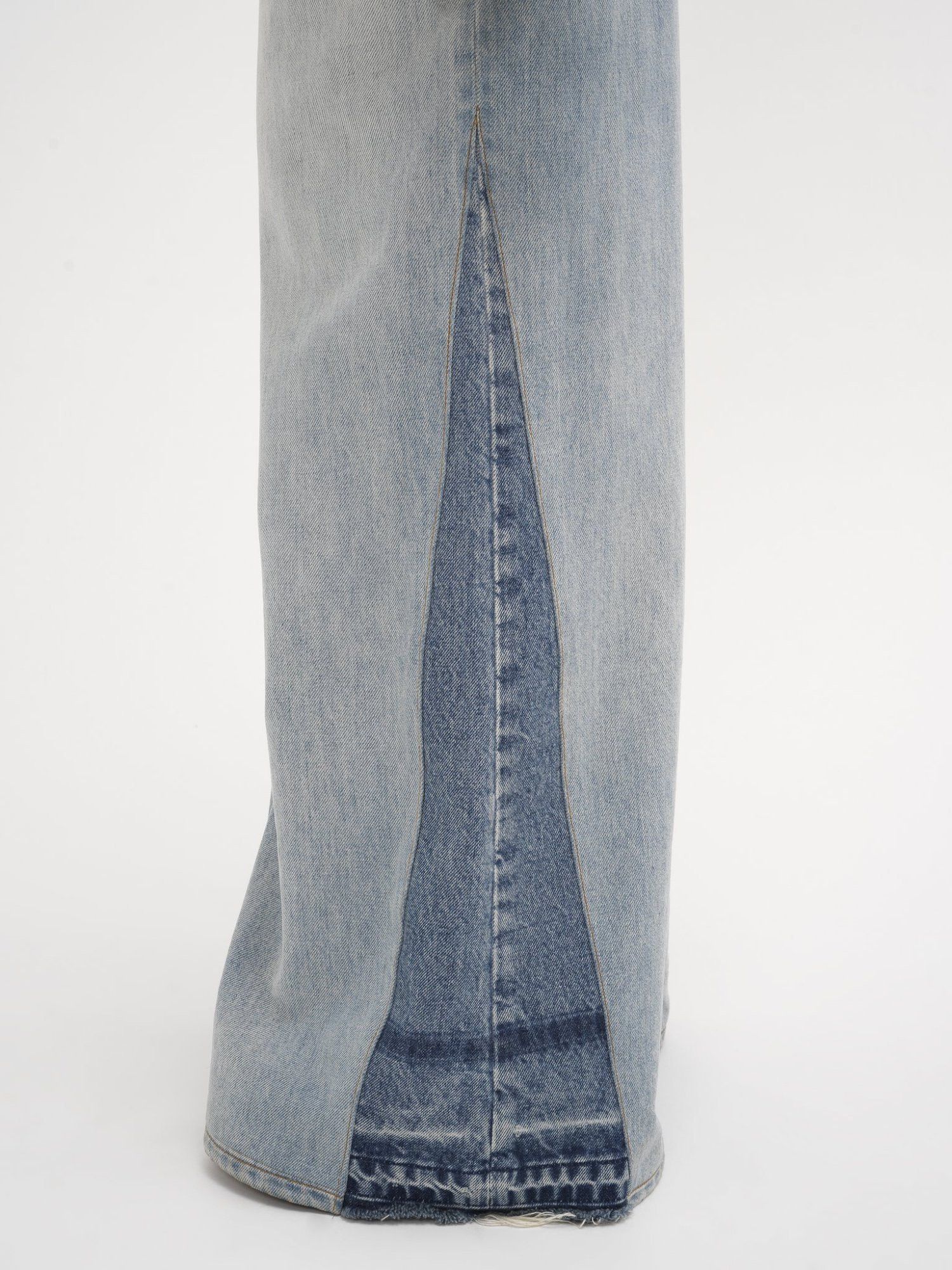 Chloe o1loc1c11125 Stonewashed Wide Jeans in Light Blue Size 26" / US 2 / IT 38 - 4 Thumbnail