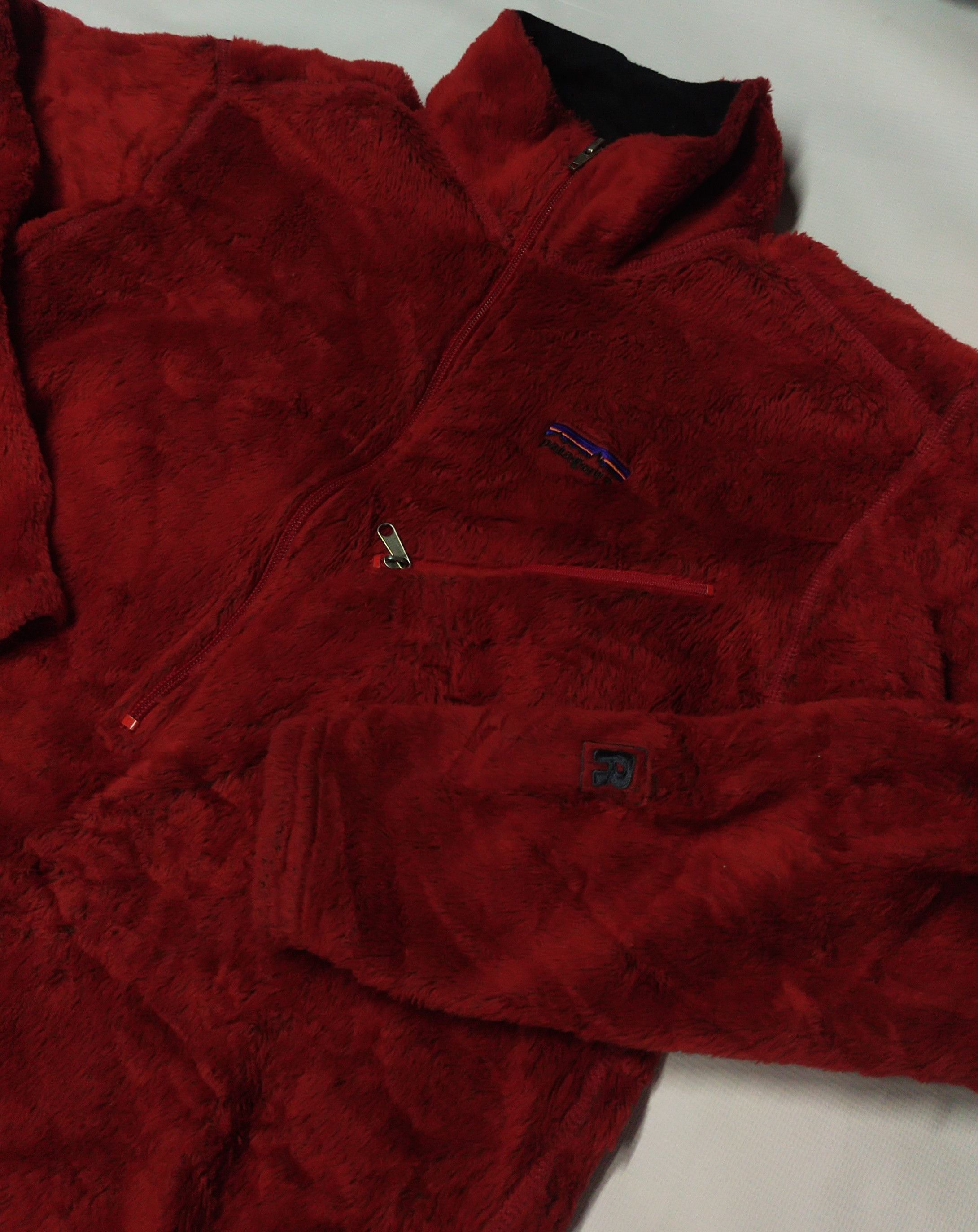 image of Brand X Patagonia Zipper Sweatshirts in Red, Men's (Size Medium)