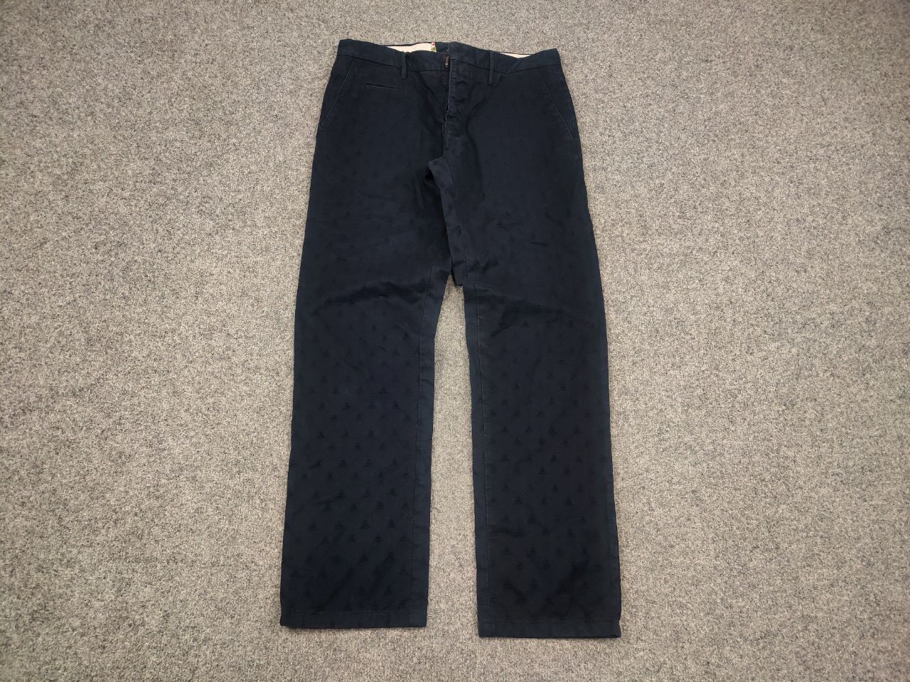 Incotex Incotex Slowear Blue Textured print Trouser chino Pants Size US 32 / EU 48 - 3 Thumbnail
