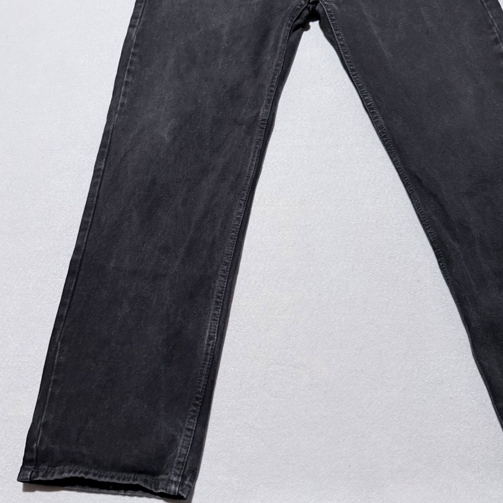Levi's Levi's 505 Jeans Men's Black Denim Mid Rise Zip Fly Straight Leg 38x32 Regular Men Jeans Black Levi's 505 Cowboy Pattern Holiday 90s Mens Size US 38 / EU 54 - 5 Thumbnail