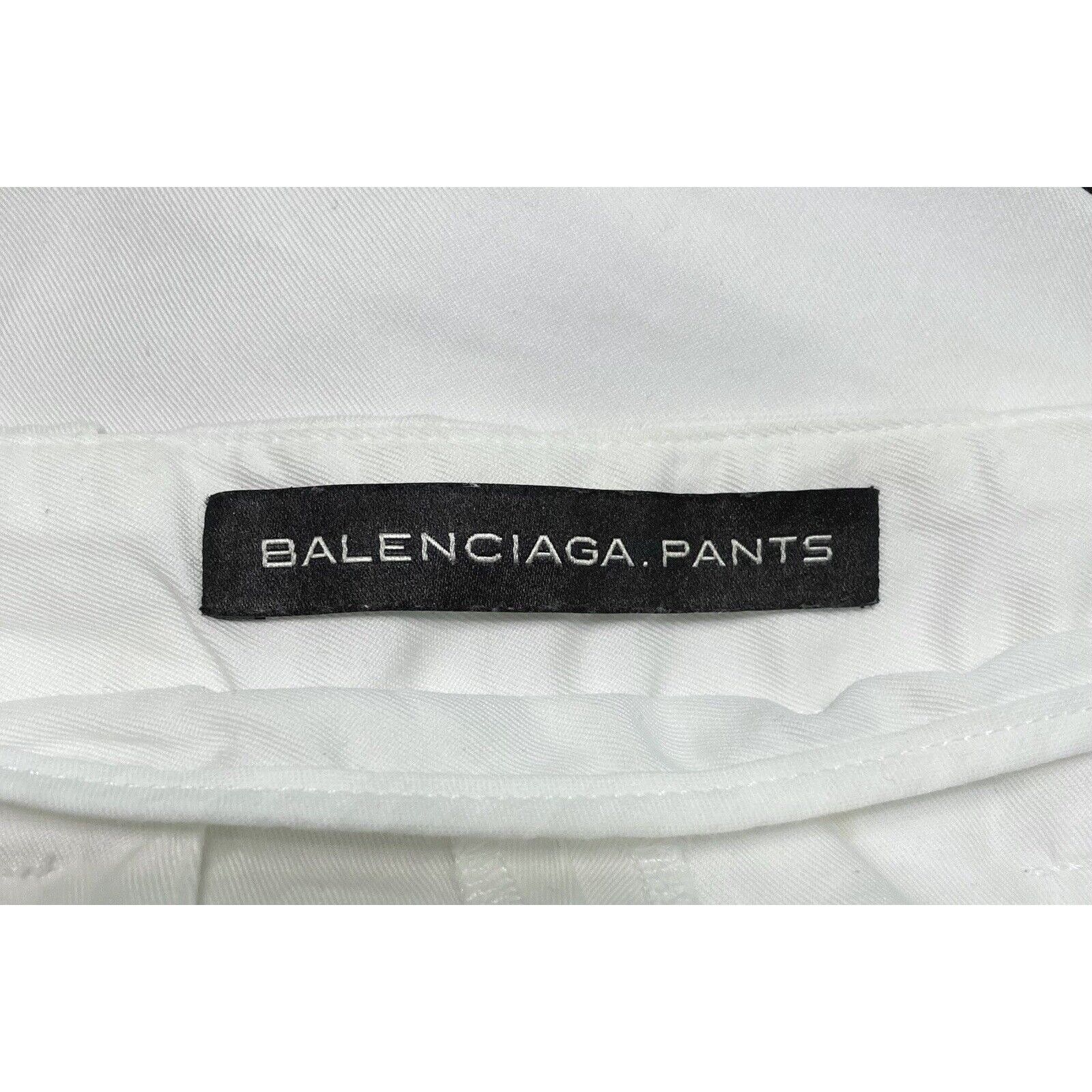 Balenciaga BALENCIAGA Women’s 6 US /36 EU Pants Crop White Y2K Vintage Size 28" / US 6 / IT 42 - 8 Thumbnail
