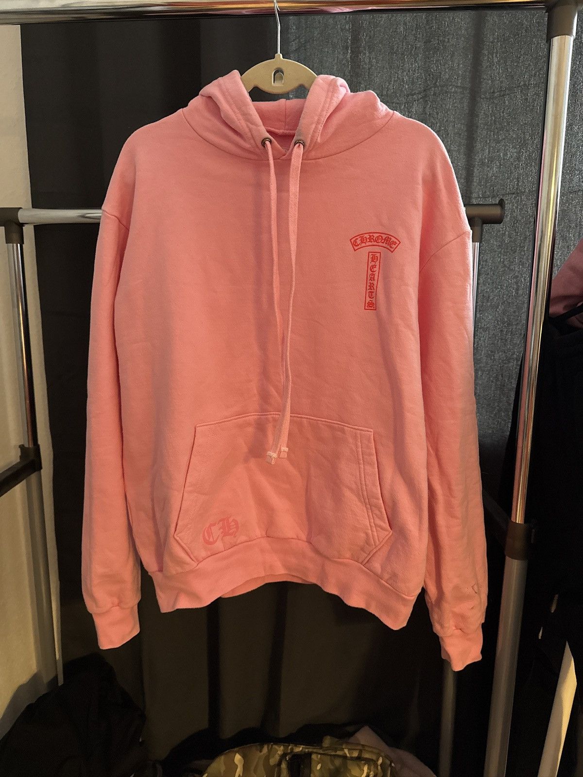 Chrome Hearts Chrome hearts script logo pink hoodie Size US S / EU 44-46 / 1 - 1 Thumbnail