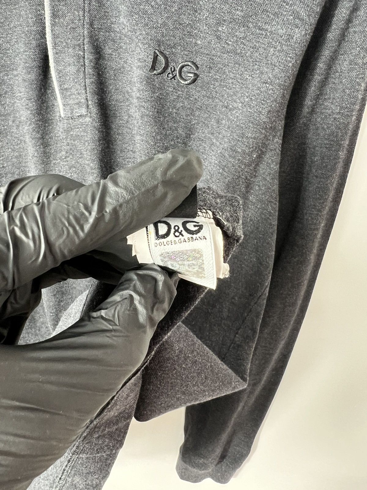 Dolce & Gabbana Vintage luxury streetwear Dolce Gabbana Long Sleeve Polo Size US L / EU 52-54 / 3 - 7 Thumbnail