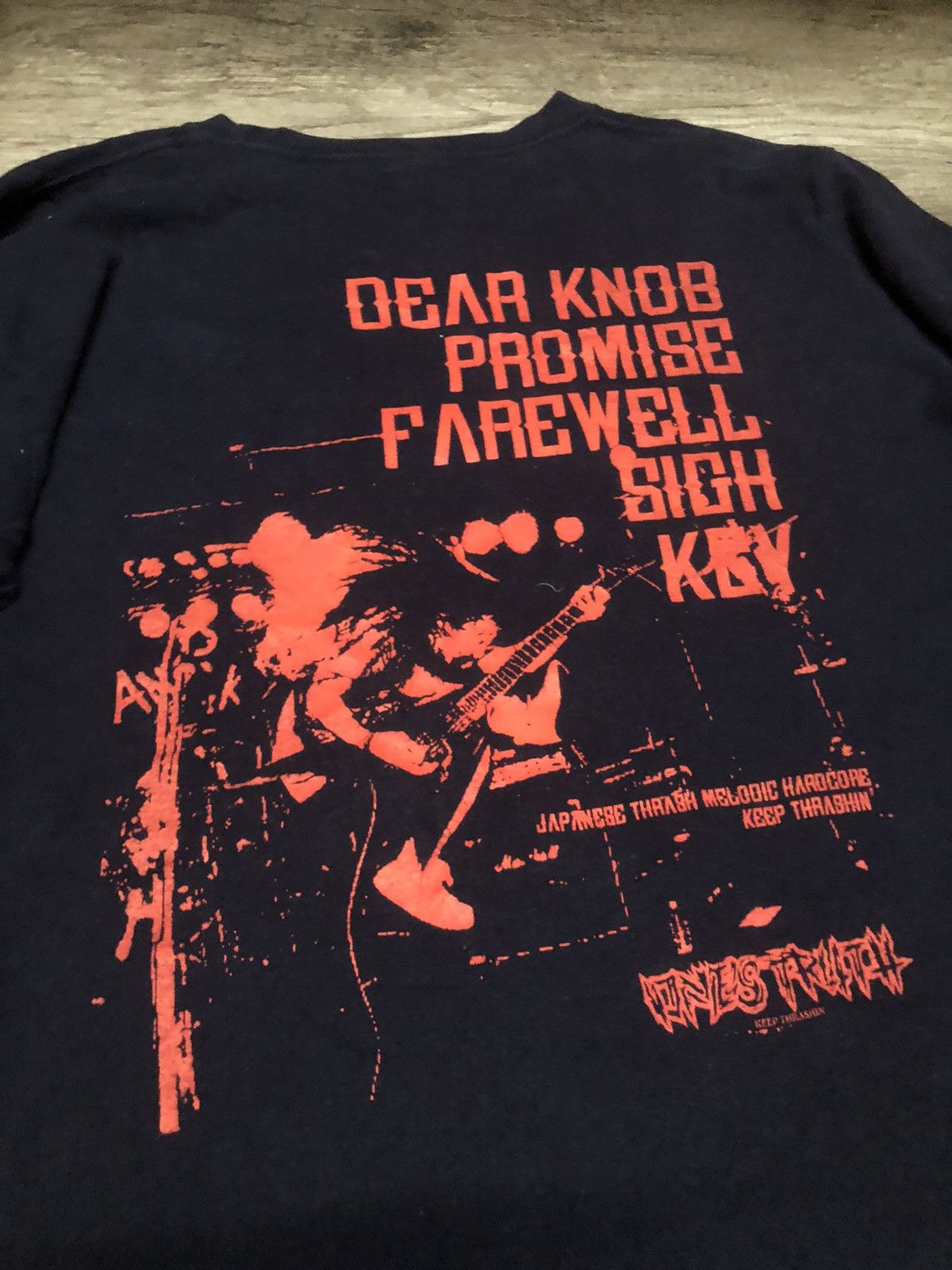 Band Tees Ones Truth Keep Thrashin Hardcore Band Long Sleeve Tshirt Size US L / EU 52-54 / 3 - 6 Thumbnail
