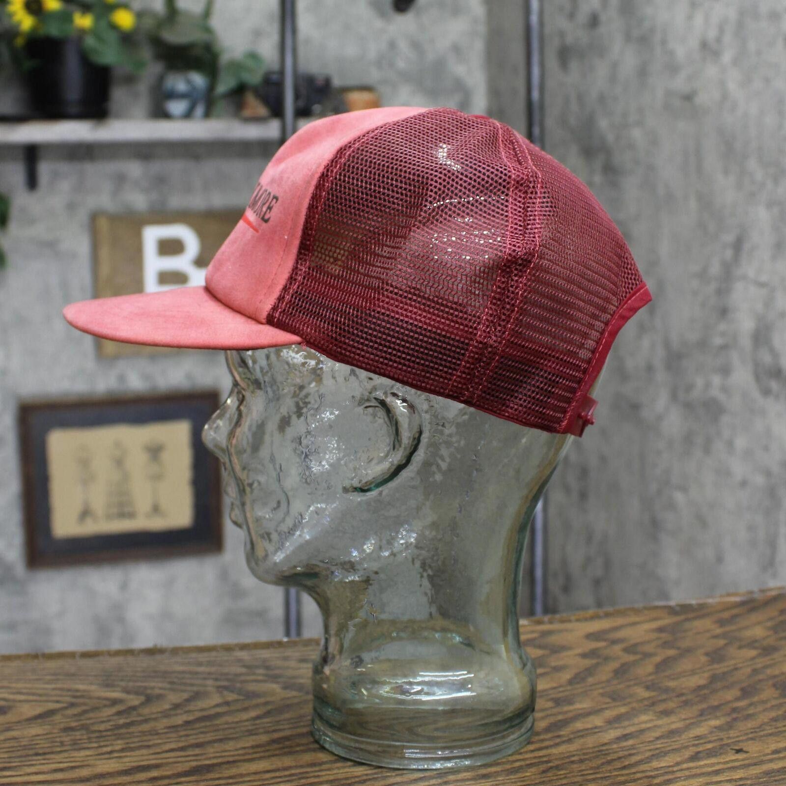 Designer NEW Idea Mt. Rushmore Suede Snapback Trucker Cap Hat Red OS Size ONE SIZE - 4 Thumbnail