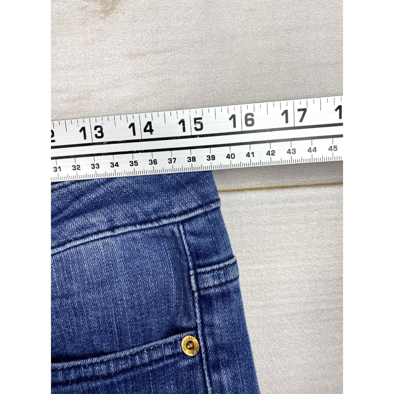 Michael Kors Michael Kors Dillon Relaxed Jeans Women's Size 4 Dark Wash Denim Distressed Jeans Mens? No Size 27" / US 4 / IT 40 - 4 Thumbnail