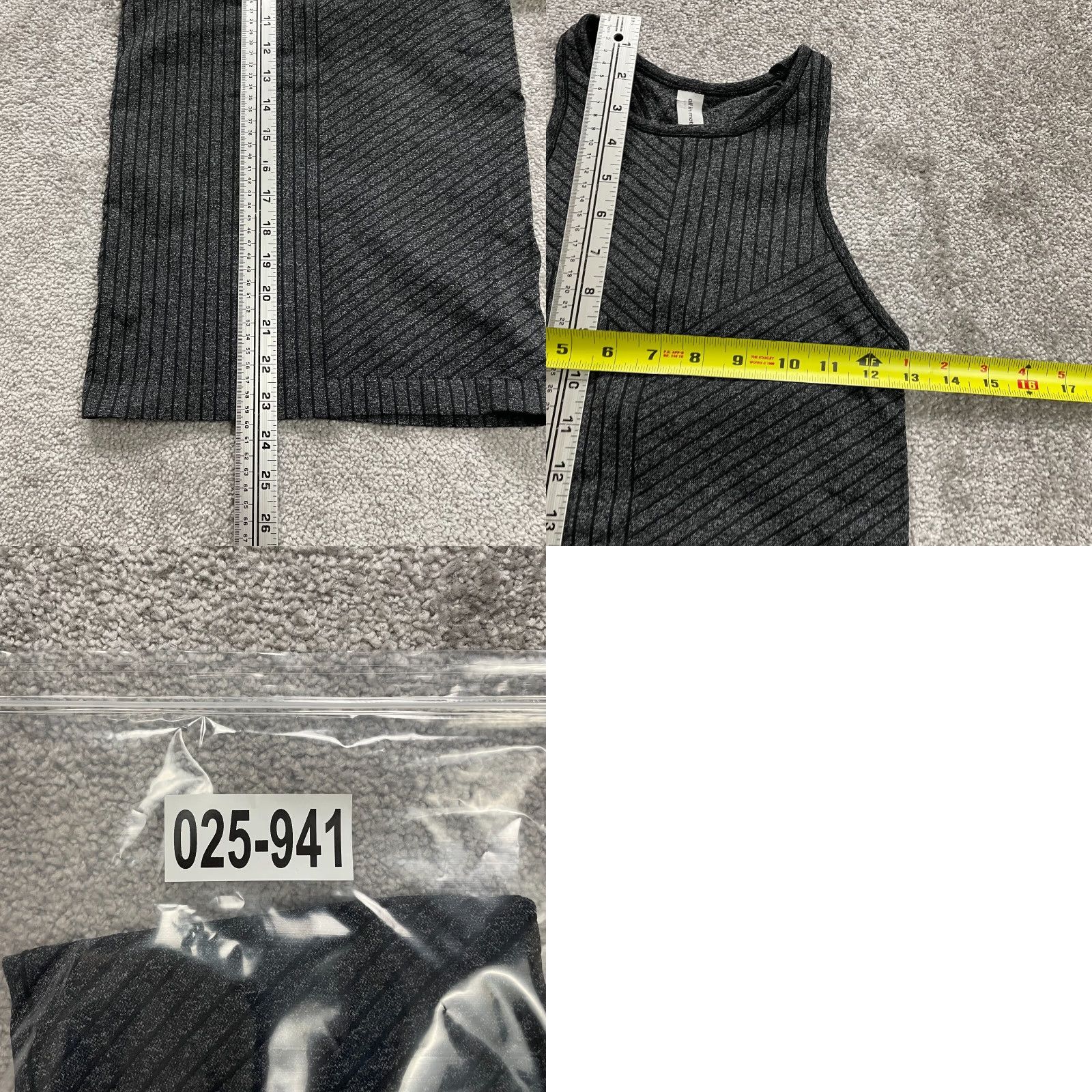 Vintage All In Motion Tank Top Womens XS Gray Halter Racerback Nylon Athletic Gym Shirt Size XS / US 0-2 / IT 36-38 - 8 Thumbnail