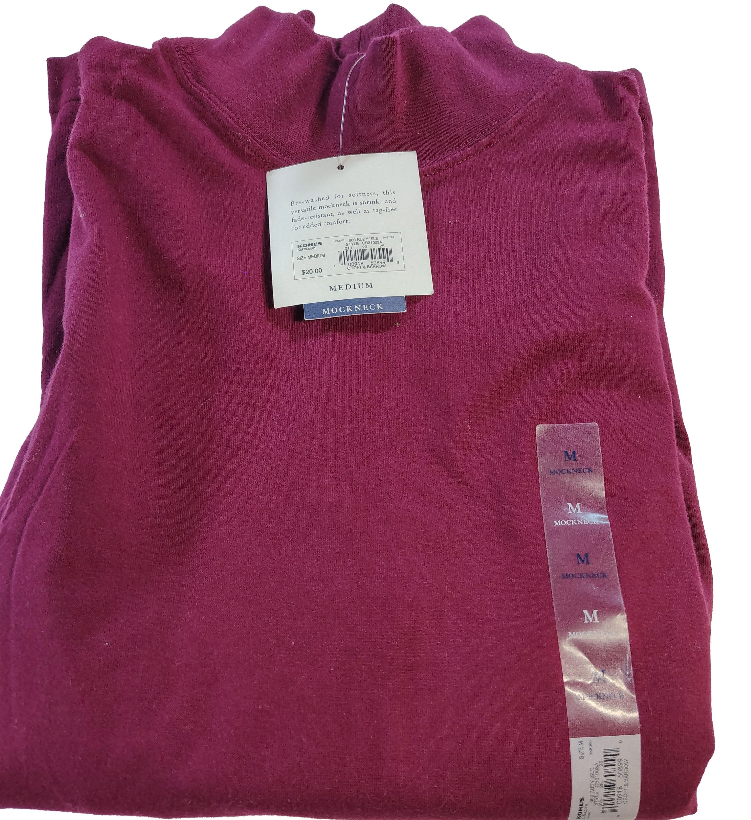 Croft & Barrow Women's Brand New Medium Croft & Barrow Mockneck Size M / US 6-8 / IT 42-44 - 3 Thumbnail