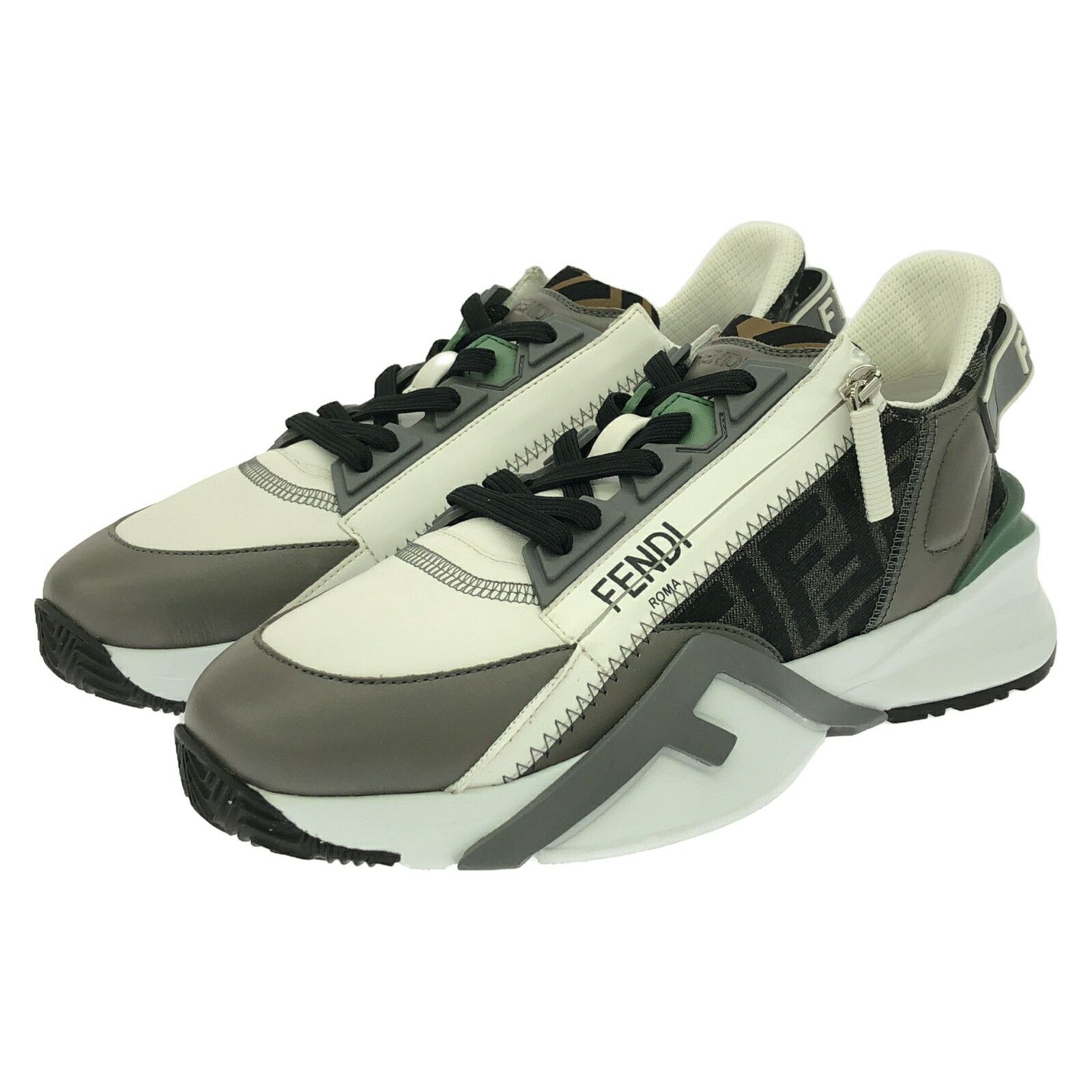 Fendi Fendi Sneakers Leather Sneakers Leather Shoes 7E1392Ajzhf1Ou15 in White, Women's