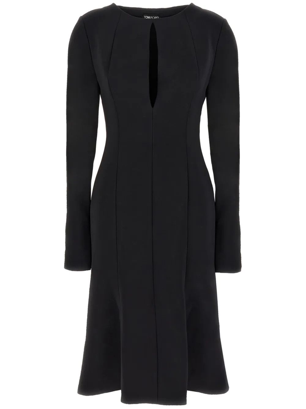 Tom Ford o1y0126 Midi Dress in Black Size S / US 4 / IT 40 - 1 Thumbnail
