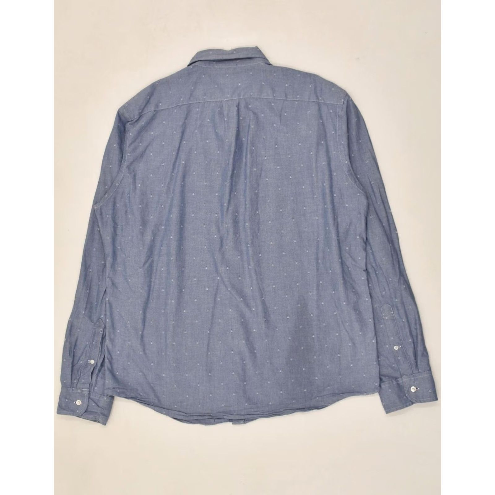 J.Crew J. CREW Mens Oxford Slim Fit Shirt XL Blue Spotted Cotton OH17 Size US XL / EU 56 / 4 - 2 Thumbnail
