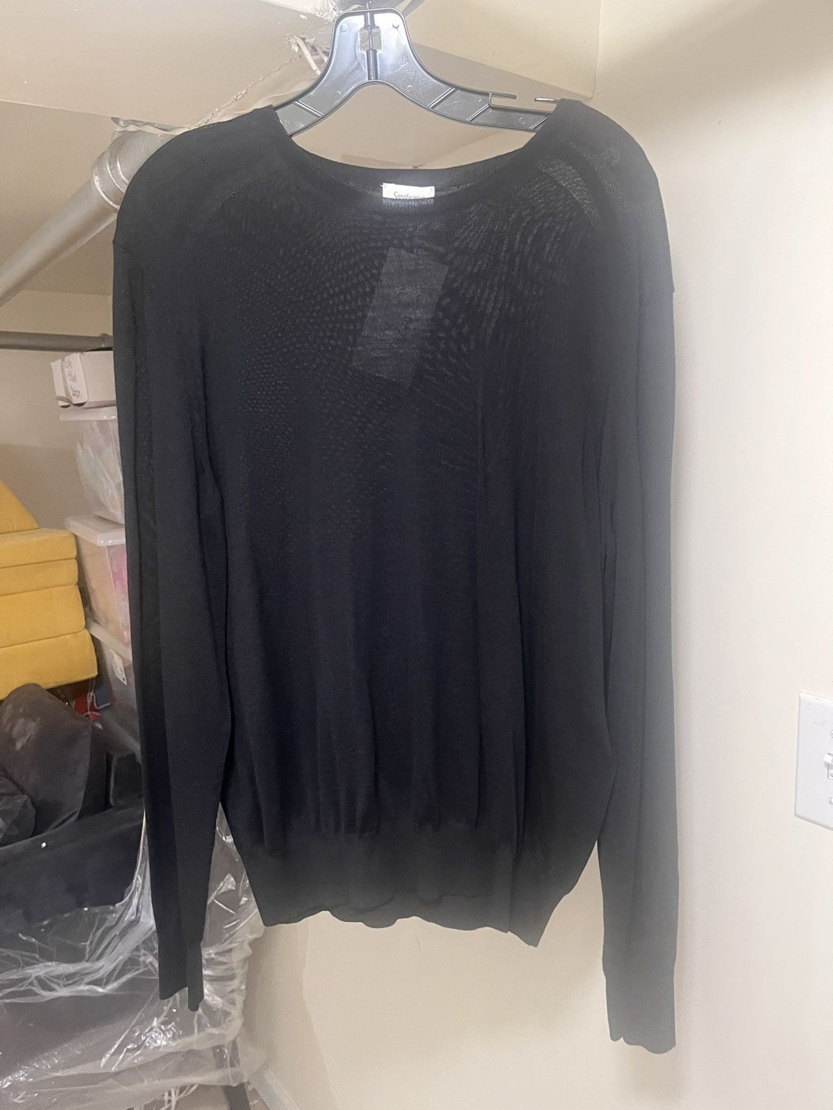 Saint Laurent Paris Fine-Gauge Crew Sweater Sz L Size US L / EU 52-54 / 3 - 12 Thumbnail