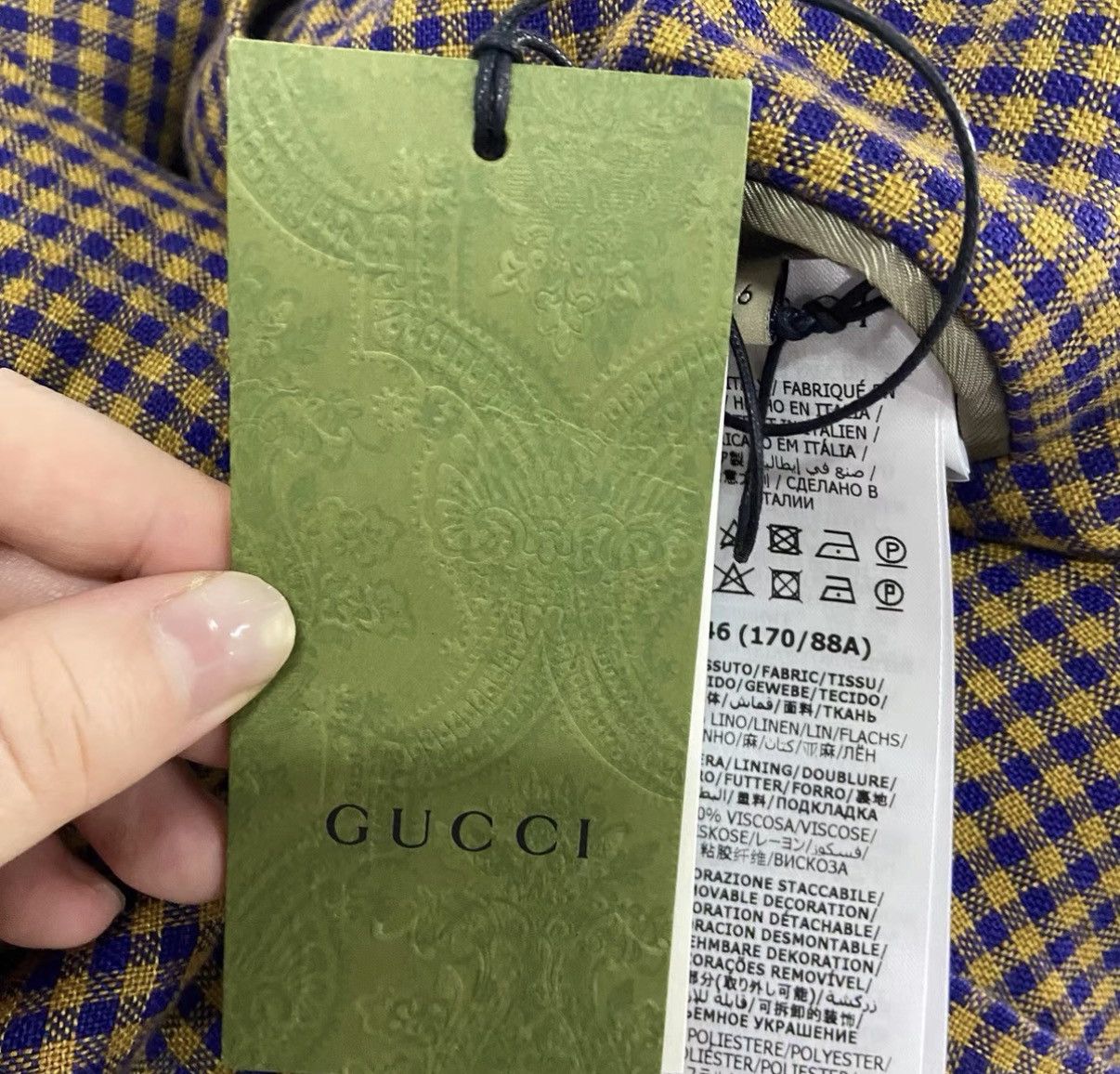 Gucci Gucci Mini Check Blazer J41 Size L / US 10 / IT 46 - 6 Thumbnail