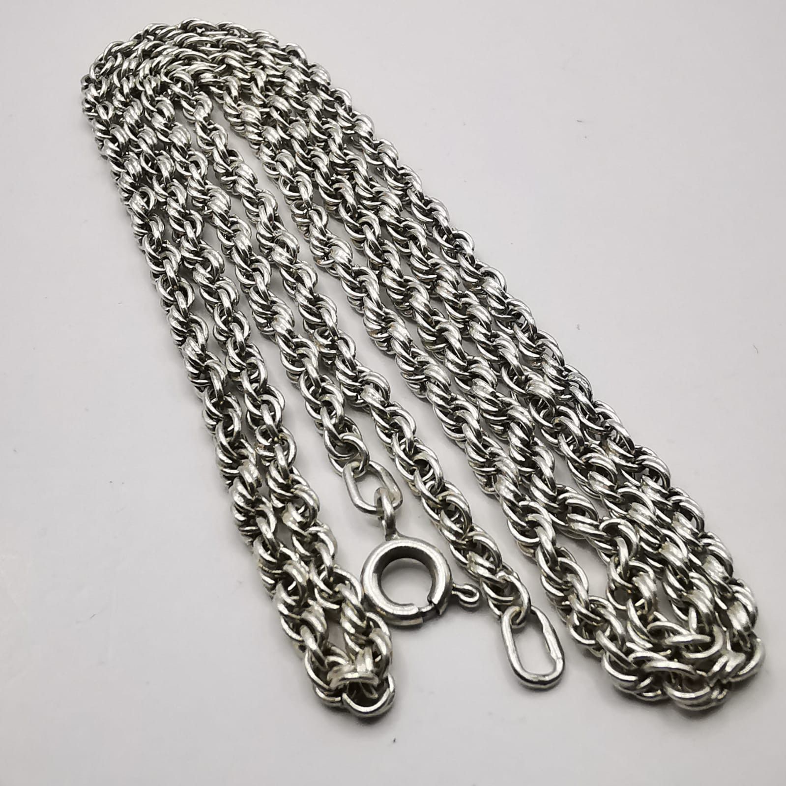Sterling Silver Vintage Jewelry Chain, 925 Sterling Silver, Signed 16,13g Size ONE SIZE - 1 Thumbnail