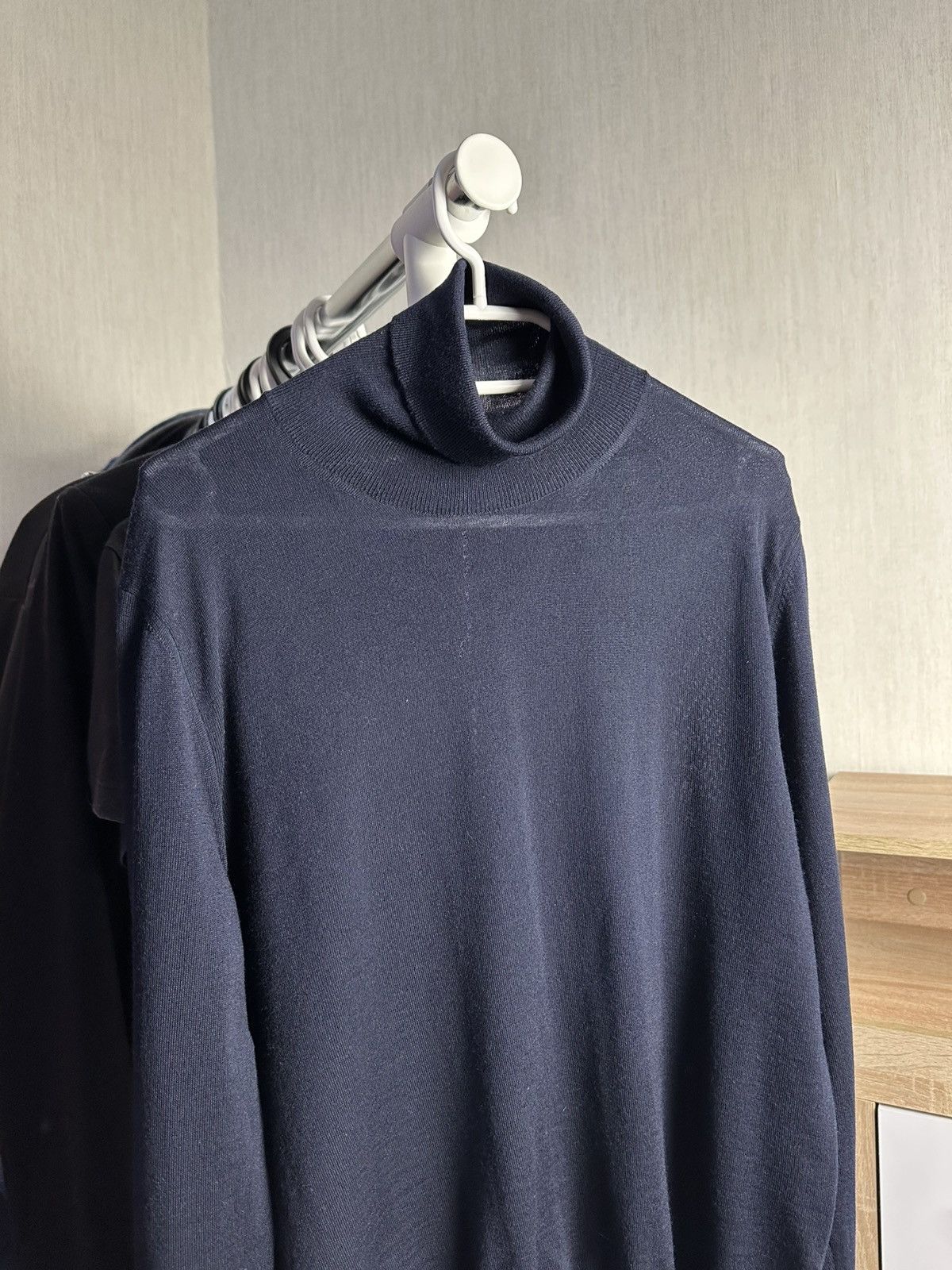 Canali Canali Merino Extrafine Wool Turtleneck Sweater Size US M / EU 48-50 / 2 - 2 Thumbnail