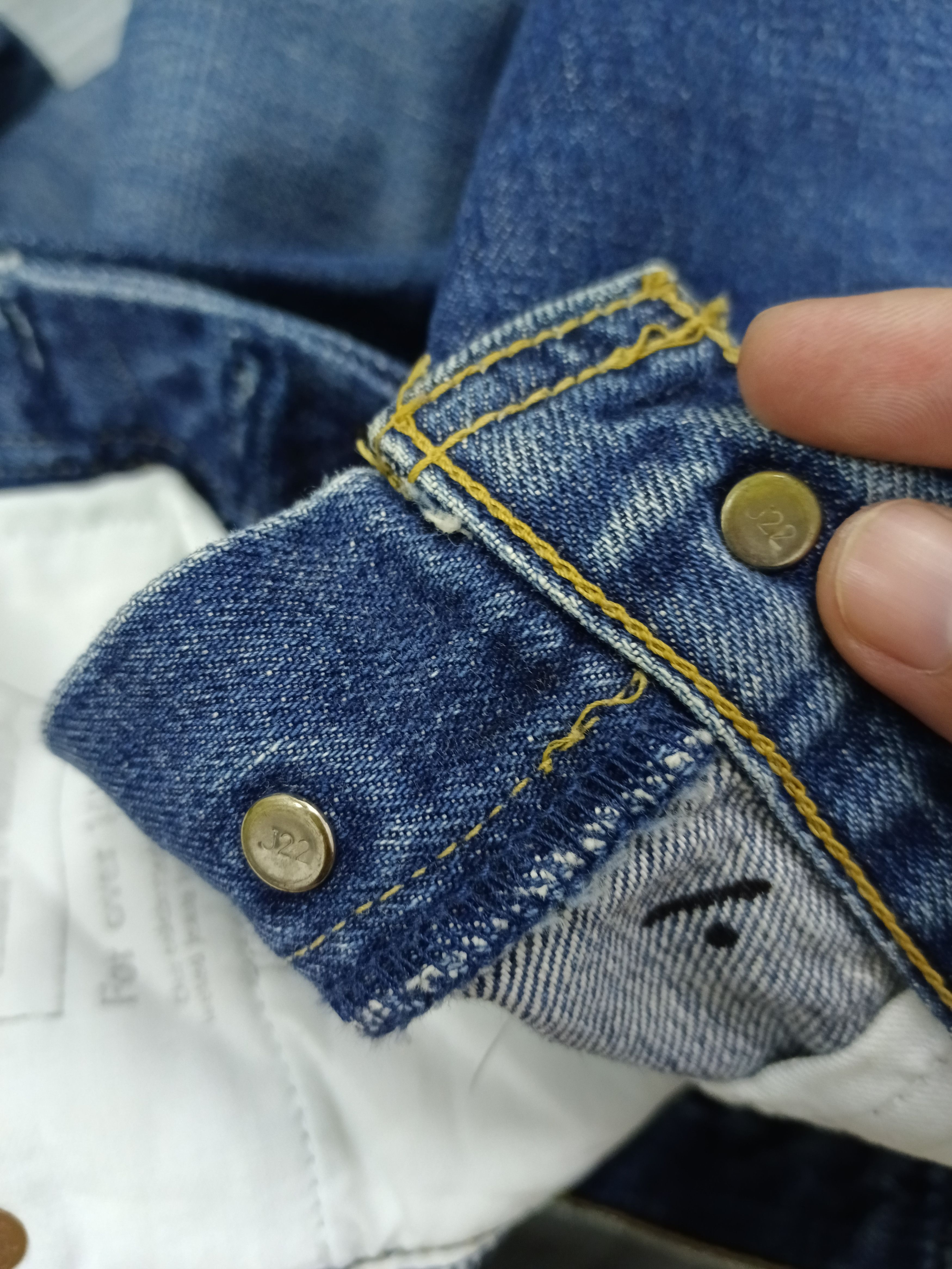Levi's VINTAGE 90s LEVIS 702 SELVEDGE BUCKLE BELT Size US 27 - 8 Thumbnail