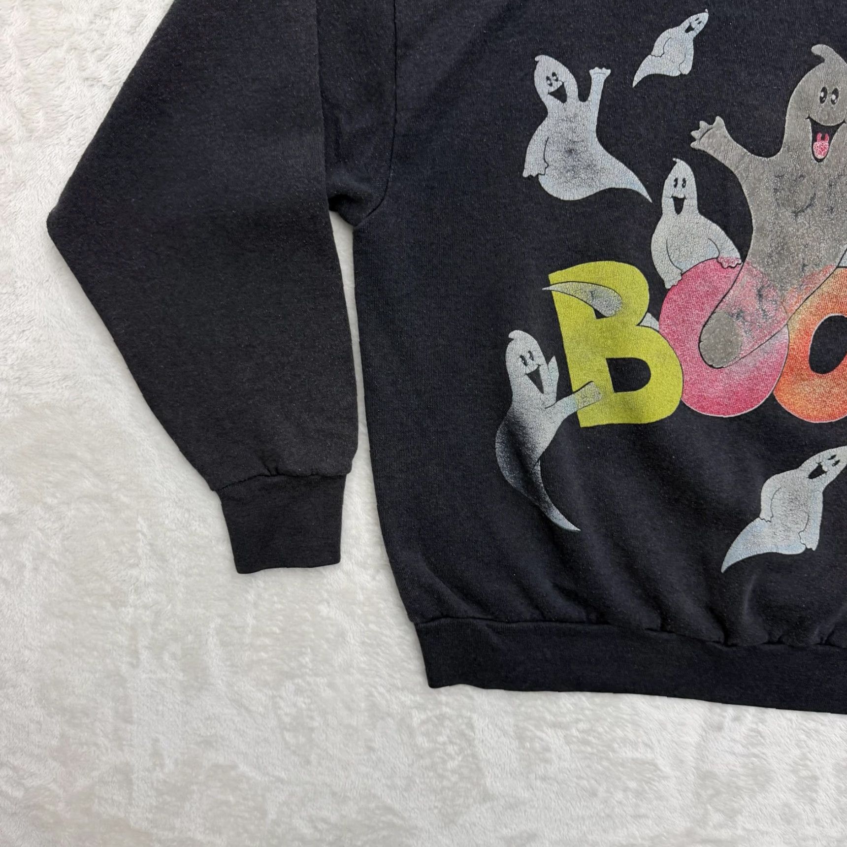 Vintage VINTAGE Active Elements Boo Ghost Sweatshirt Mens Large Halloween Graphic Fleece Size US L / EU 52-54 / 3 - 7 Thumbnail